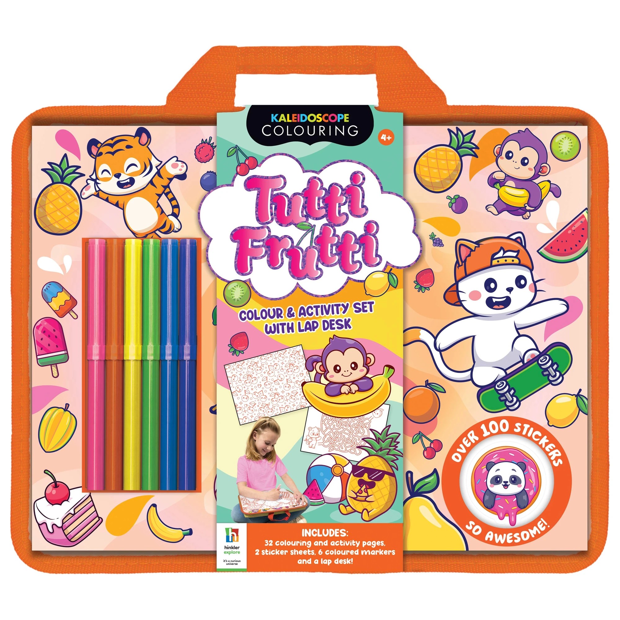 1 Kaleidoscope Colouring: Tutti Frutti Colour and Activity Set with Lap Desk - Book, 1 of 6