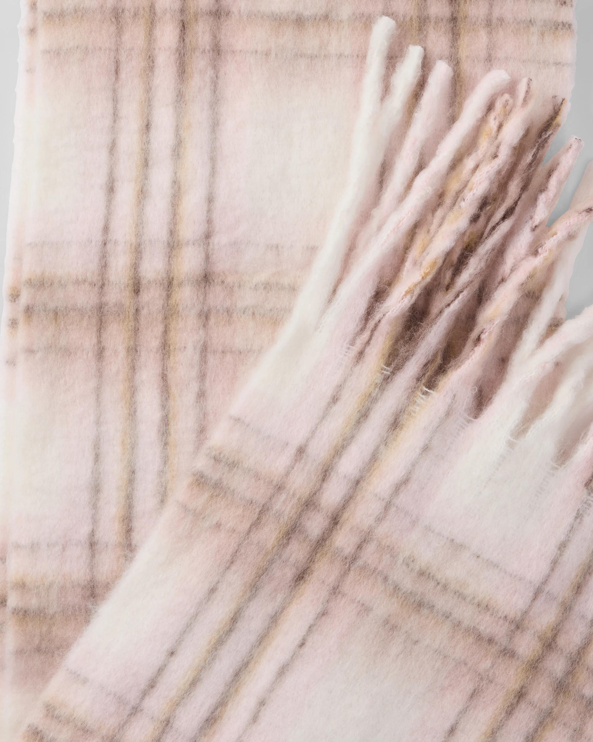 2 Printed Fluffy Scarf Pink Multi, 2 of 3