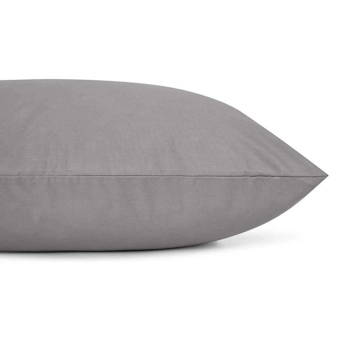 4 225 Thread Count Cotton Rich Standard Pillowcase - Grey, 4 of 4