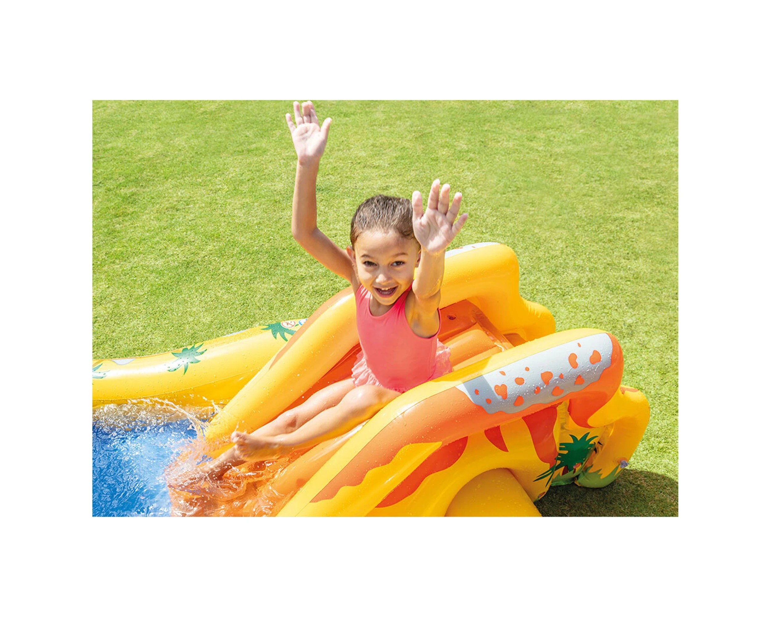 3 INTEX Dinosaur Play Centre Kids Pool With Slide 72Gal Capacity 10Ga Vinyl - Multi, 3 of 6