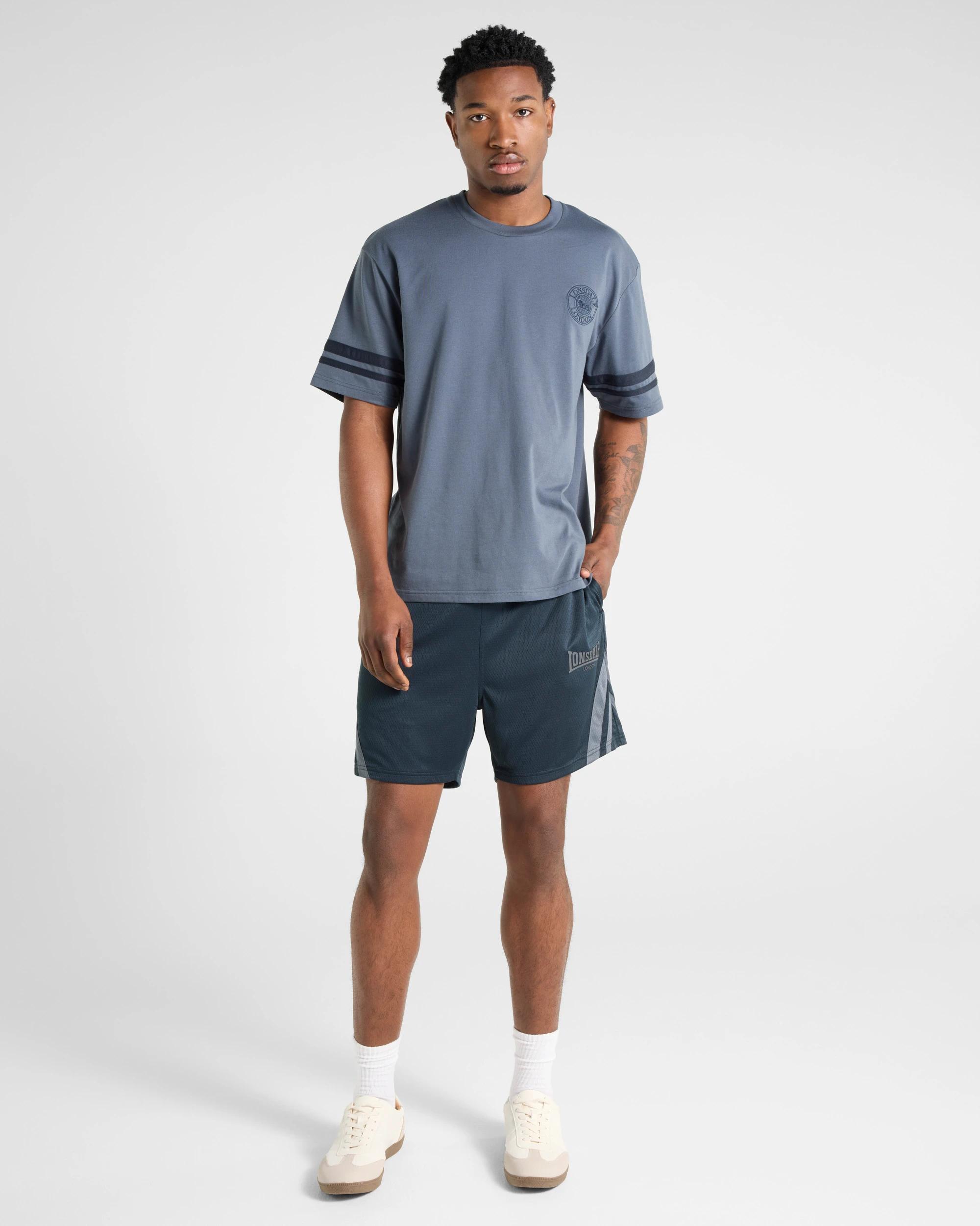 5 Varsity Short Sleeve T-shirt - Lonsdale London BLUE, 5 of 5