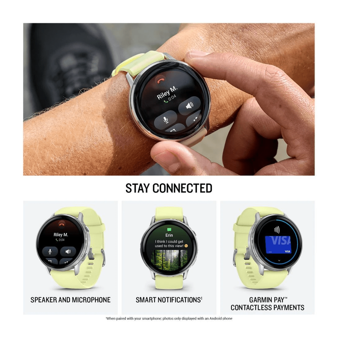 4 Garmin Venu 4 45mm Smartwatch Silver with Citron Band, 4 of 6