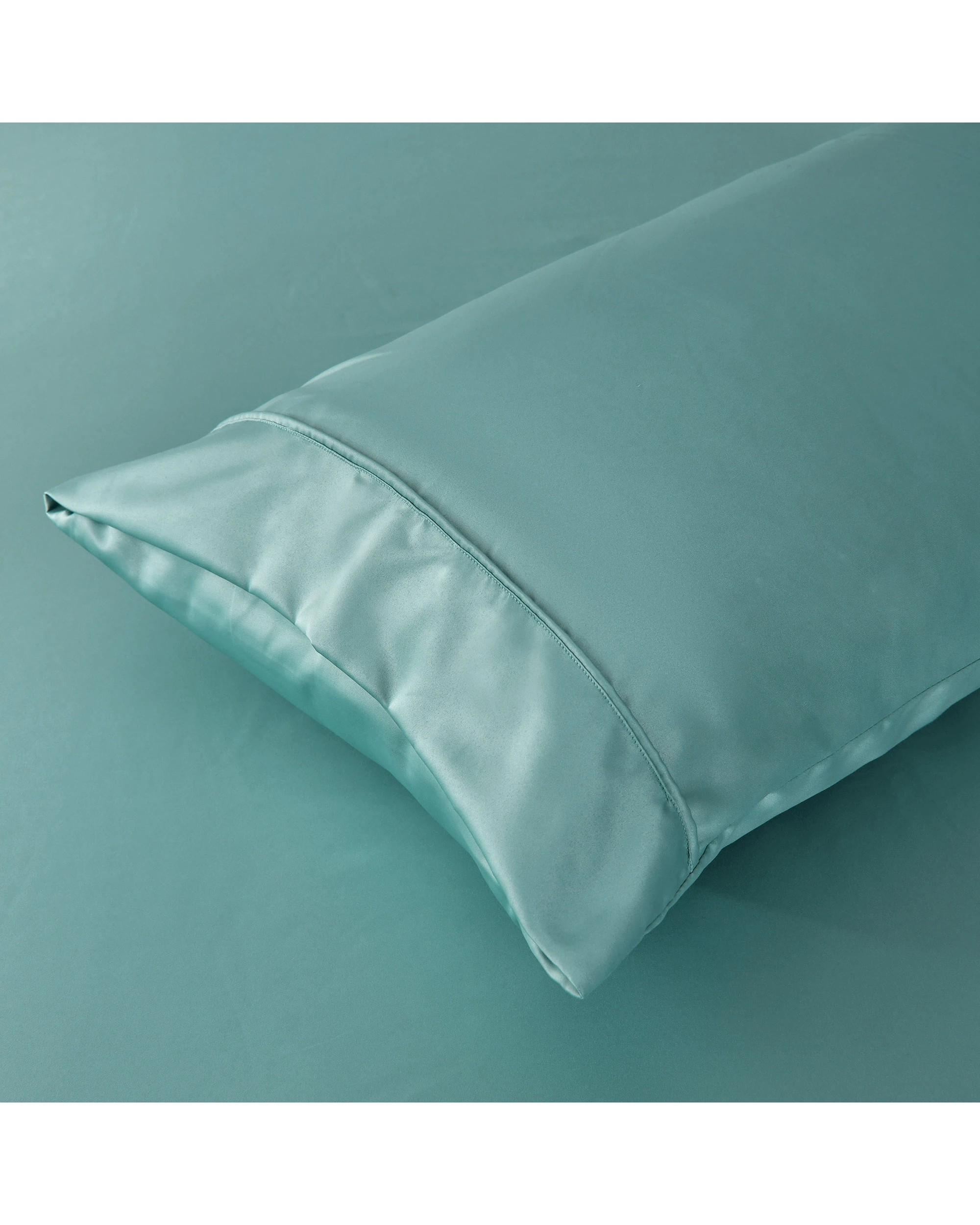 5 Dreamaker Matte Satin King Pillowcase Twin Pack - Duckegg, 5 of 6
