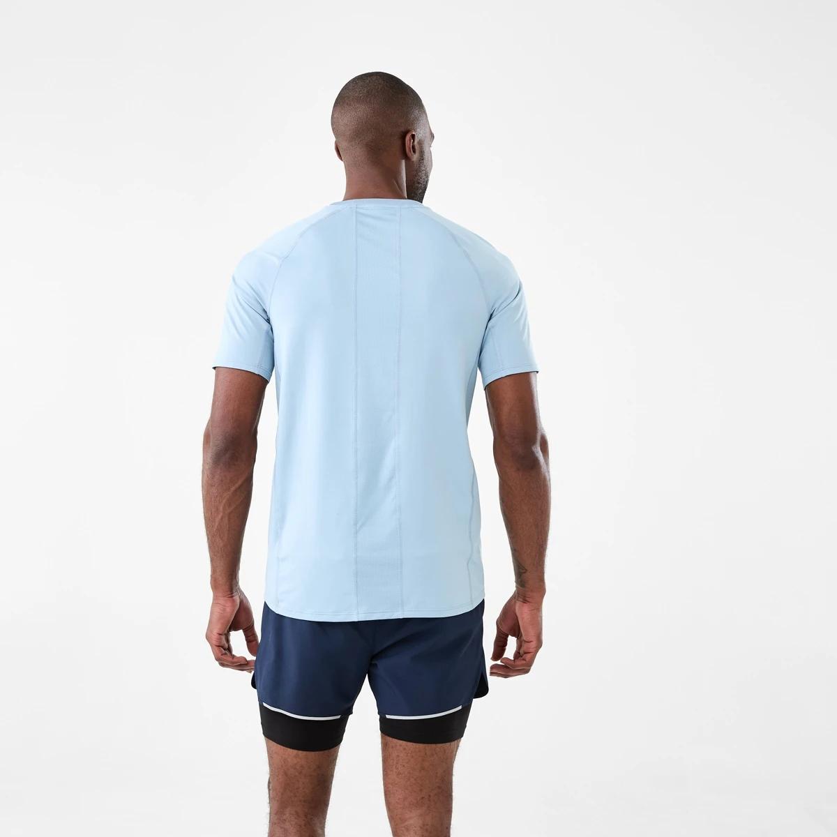 3 Active Mens Soft Touch T-shirt Blu Ash, 3 of 7