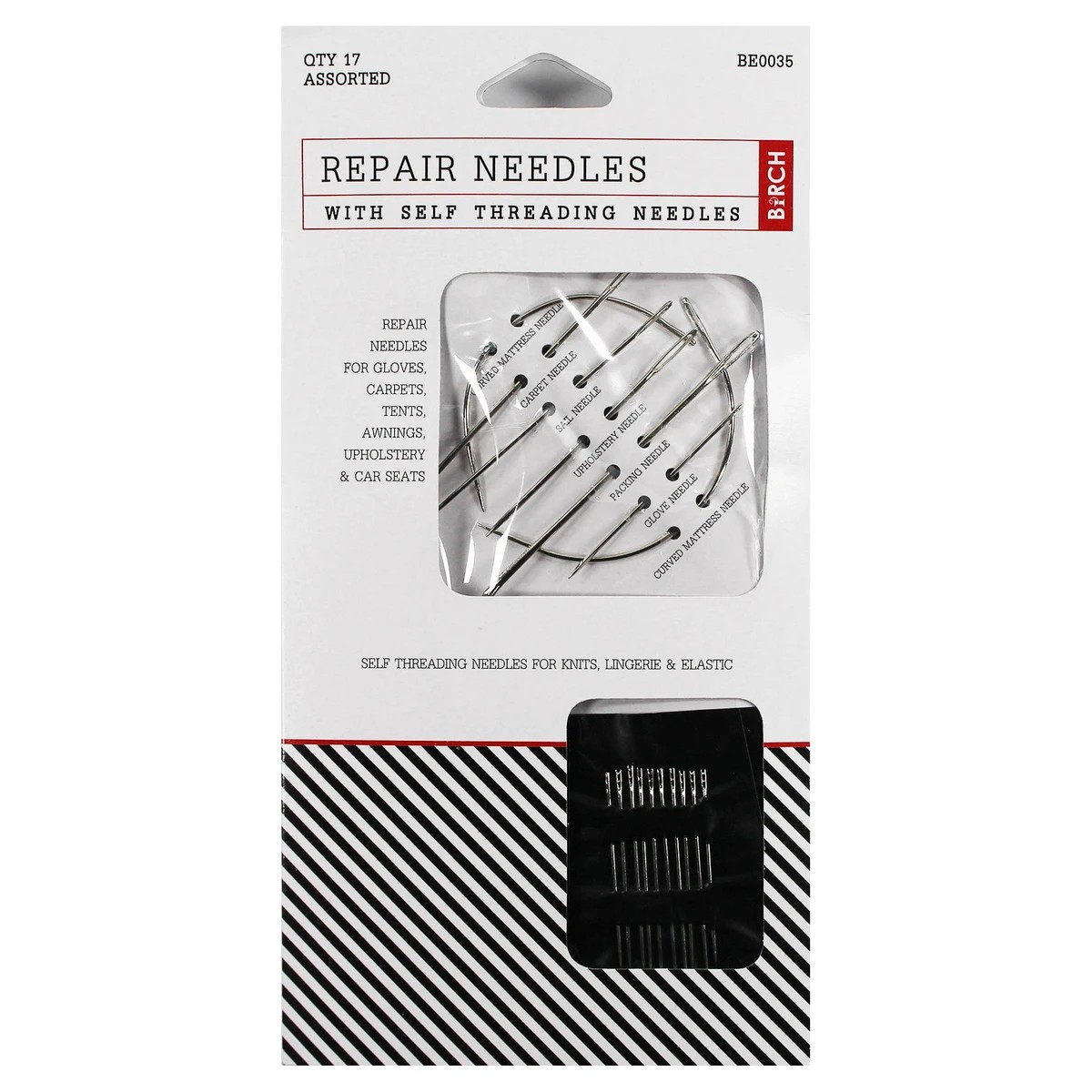 1 Birch 17 Pack Assorted Repair Needles, 1 of 1