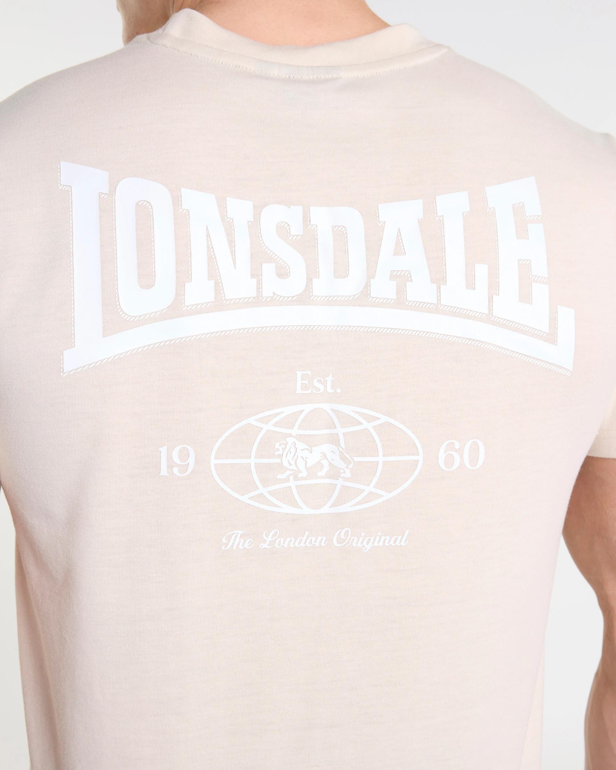 3 Active Core T-shirt - Lonsdale London WORLDWIDE IVORY, 3 of 4