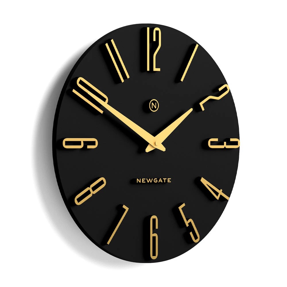 3 Newgate Empire State Wall Clock-Black - Black, 3 of 4