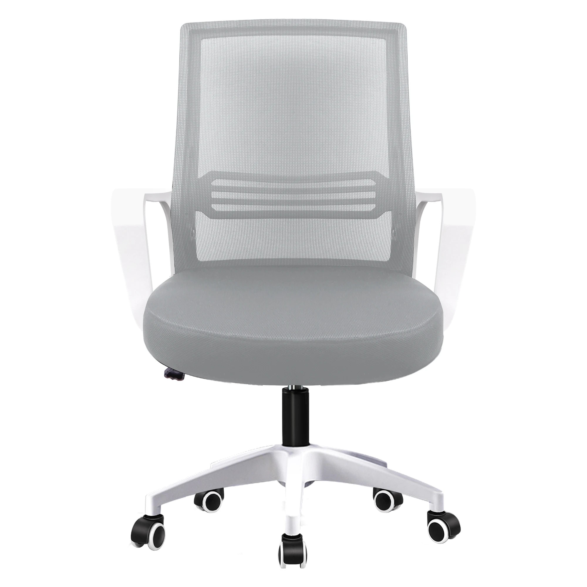 3 Alfordson Mesh Office Chair Executive Computer Gaming Racing Study Work Seat - White Grey, 3 of 9