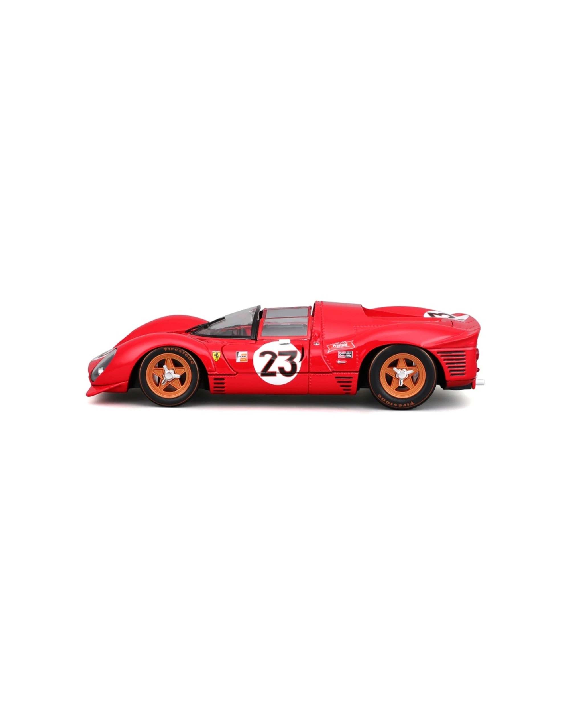 2 Bburago Model Kit 1967 Ferrari 330 P4 Daytona Classic Car - Red, 2 of 7