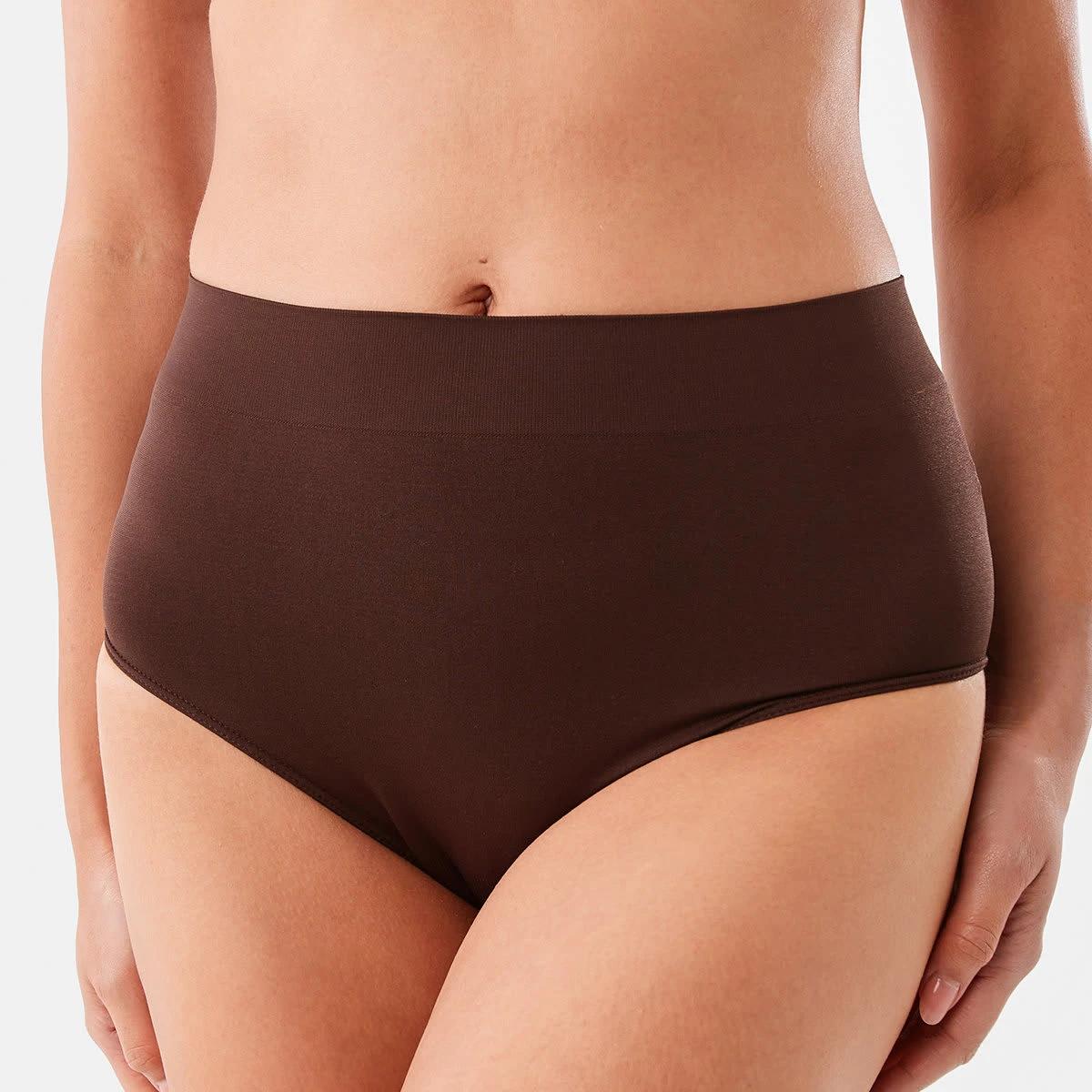 5 3 Pack Ultra Smooth Seamfree Full Briefs LILLY PINK, HYDRANGEA, CHOCOLATE FUDGE, 5 of 8
