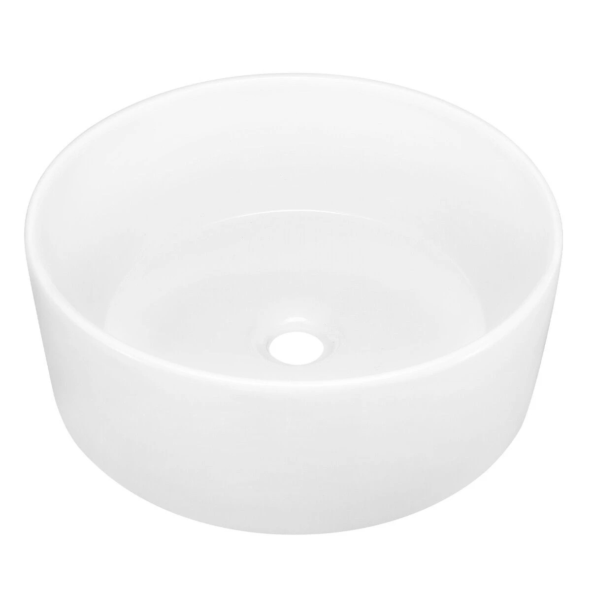 4 LUXSUITE Bathroom Sink Vessel Hand Wash Basin Vanity Washing Bowl Above Counter Toilet Bath Countertop Ceramic White, 4 of 4