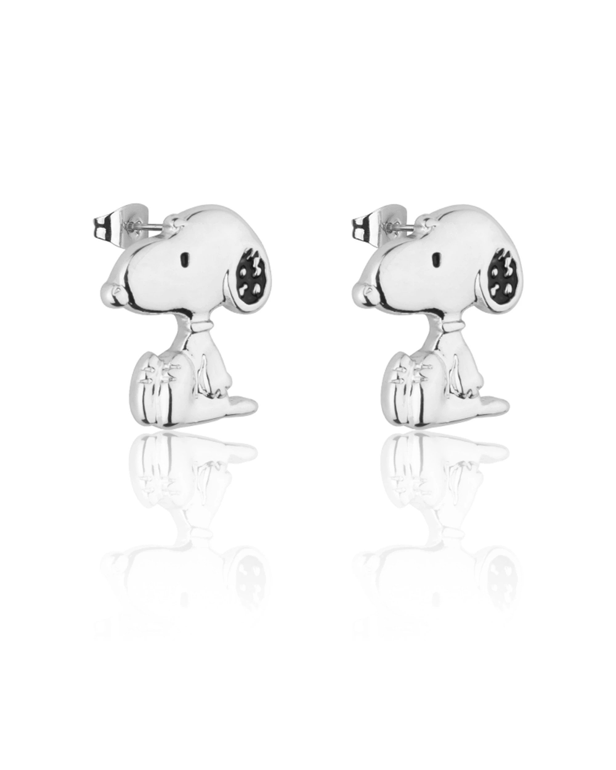 1 Couture Kingdom Peanuts Snoopy Stud Earrings Jewellery Accessory - Silver, 1 of 2