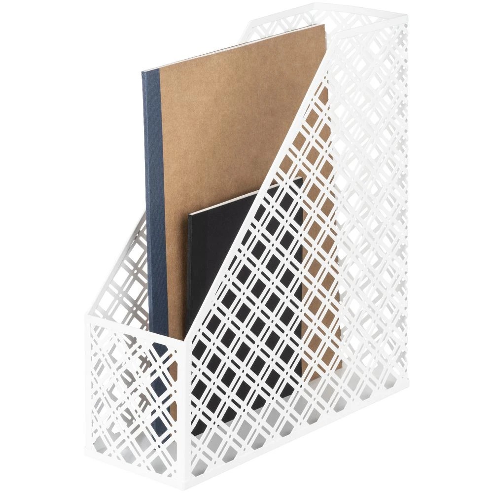 2 Otto Diamond Metal A4 Magazine File White, 2 of 3