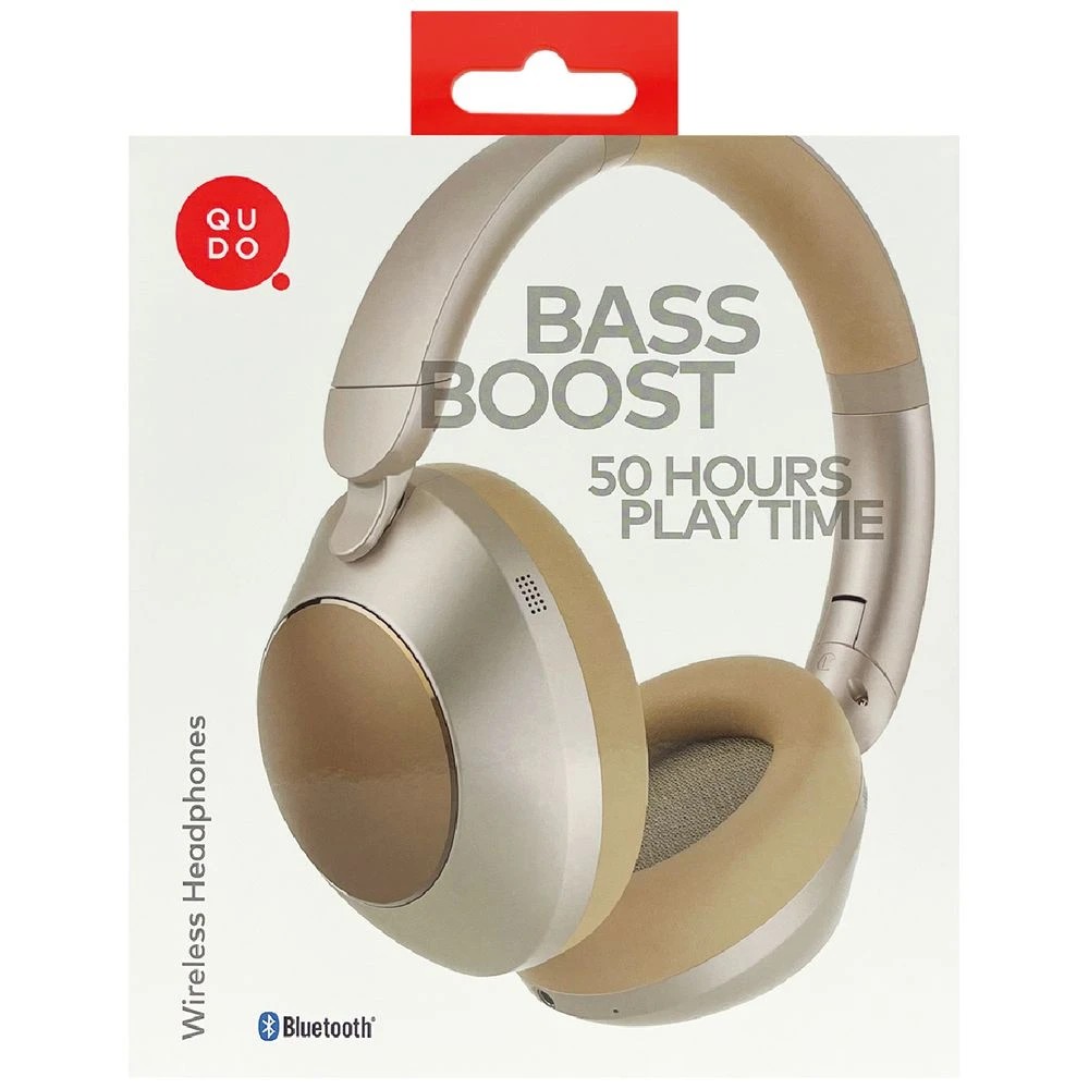 7 Qudo Wireless Bass Boost Headphones Gold, 7 of 8