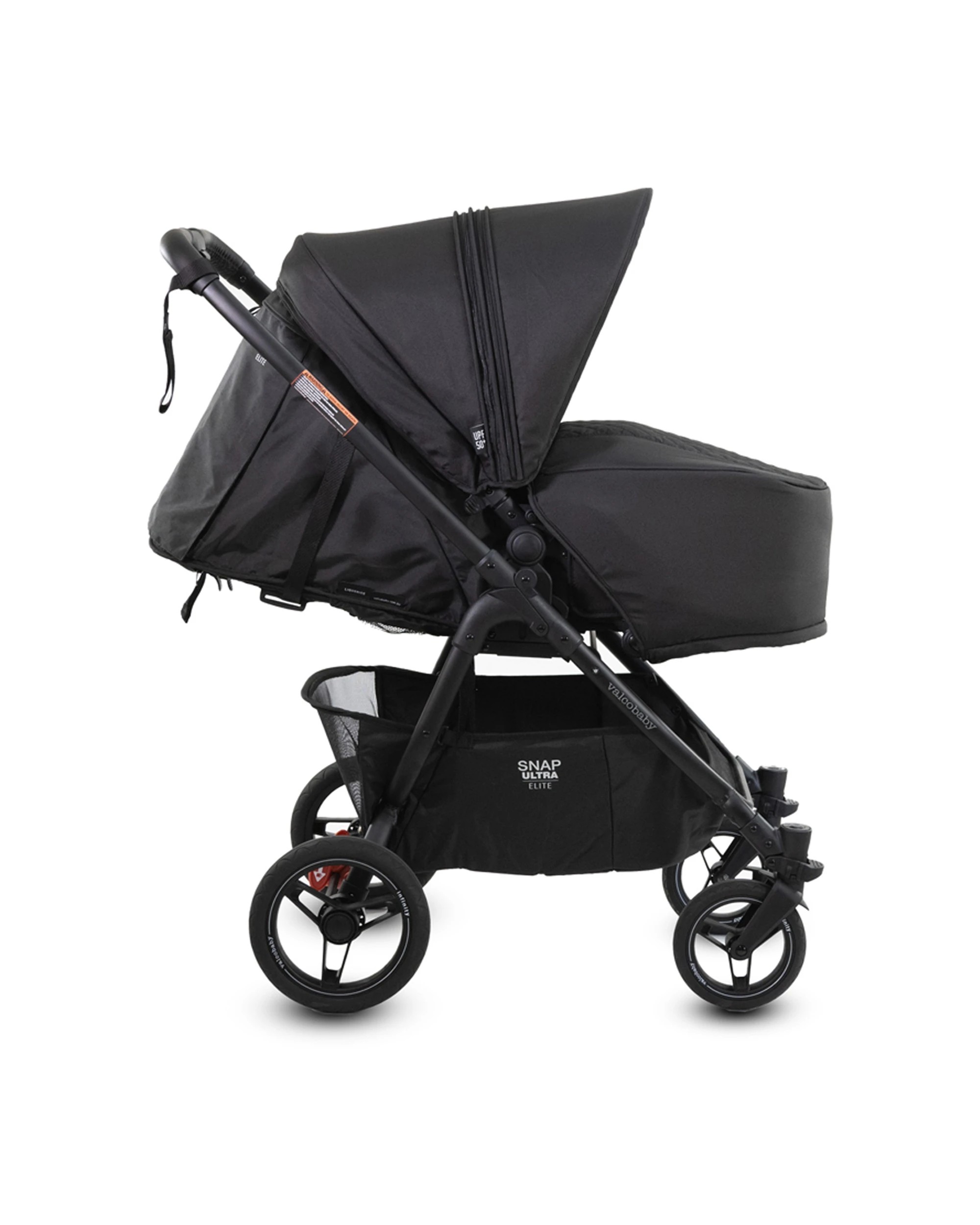 6 ValcoBaby Snap Ultra Elite Pram Stroller Reversible Seat Leatherette Finish - Burgundy, 6 of 9