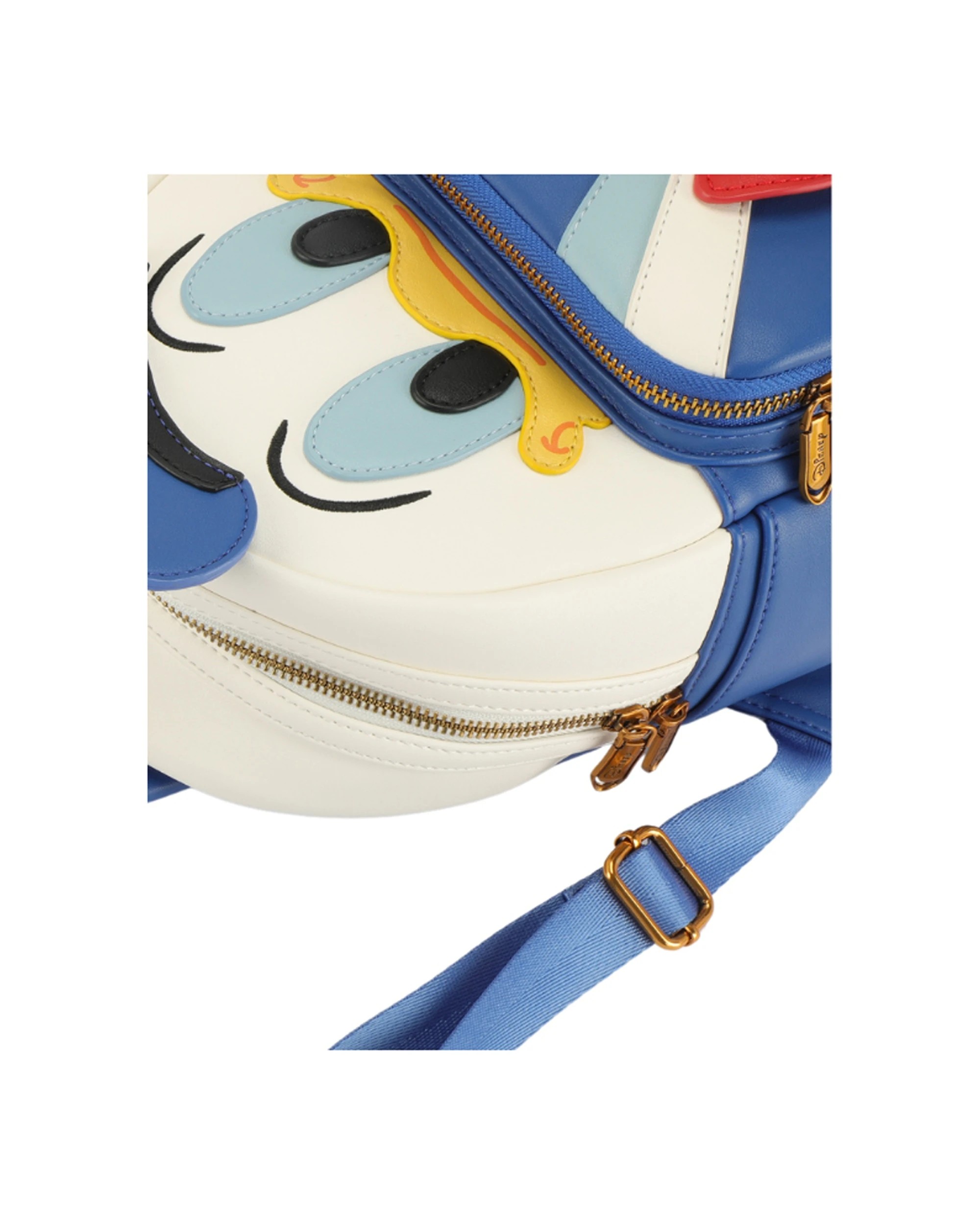 4 Disney Donald Duck PU Leather Backpack Kids Officially Licensed Rucksack - Multi, 4 of 5