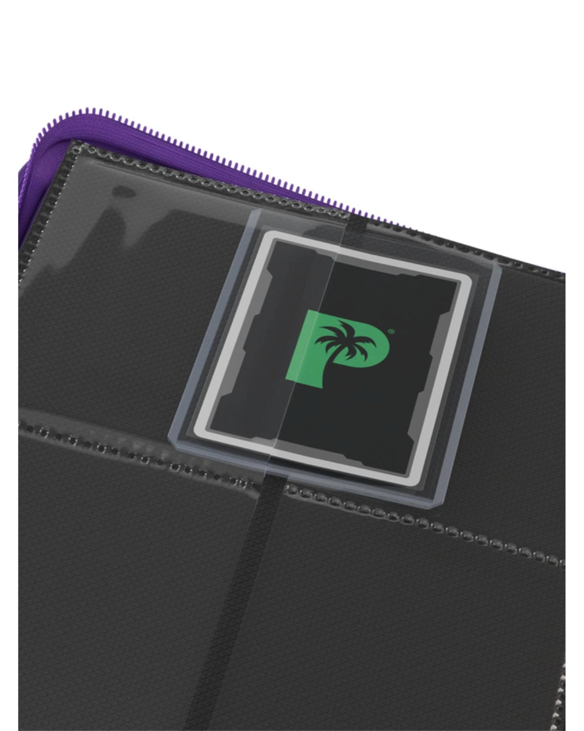 3 Palms Off Gaming Collector's Series 4 Pocket Zip Top Loader Binder Purple - Purple, 3 of 8