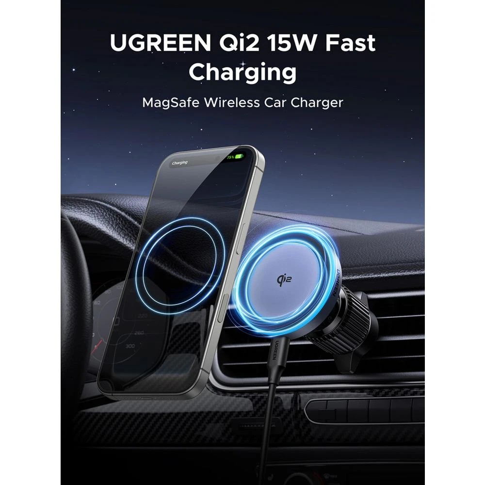 3 UGREEN Magnetic Car Wireless Charger Qi2 15W, 3 of 6