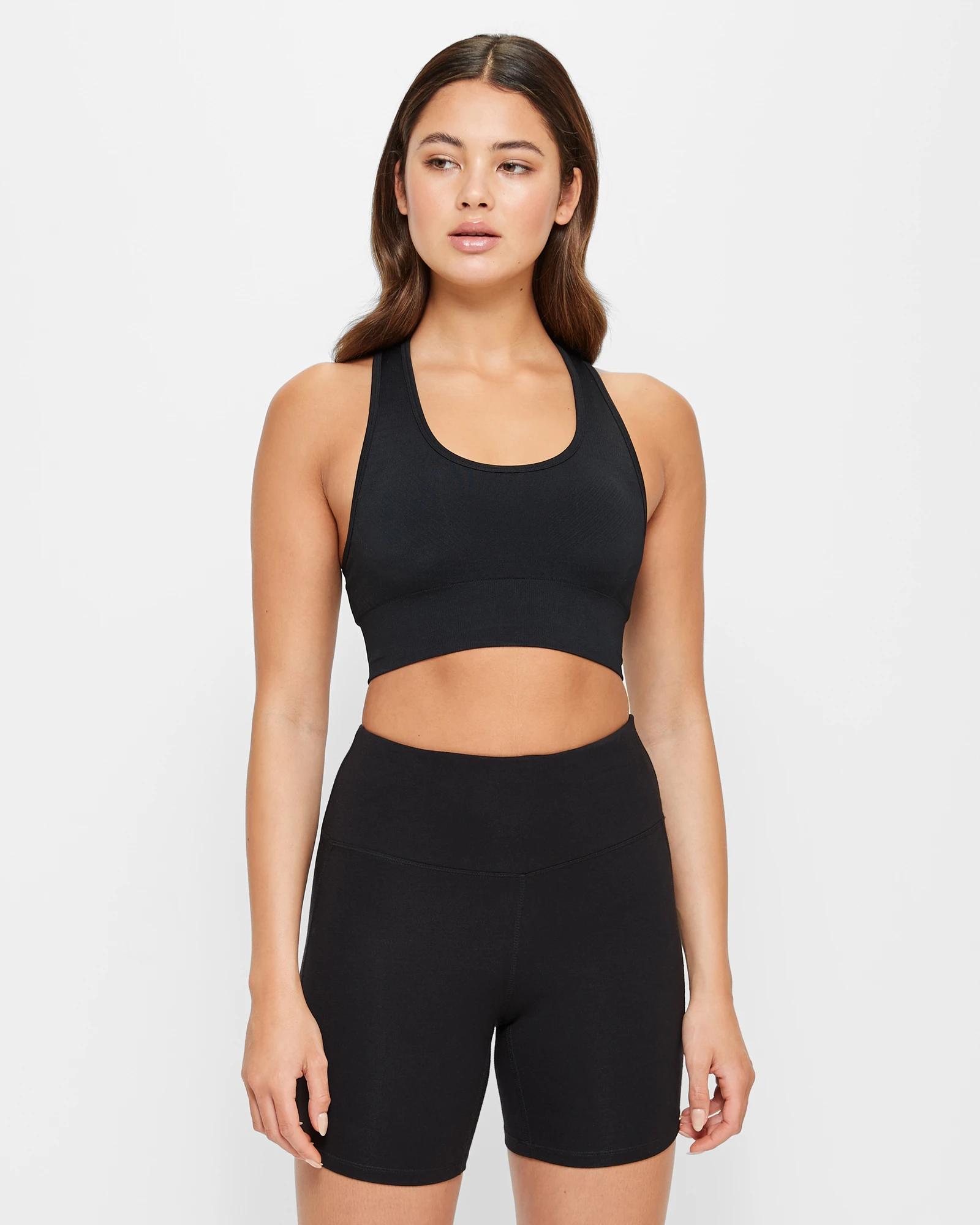 1 Target Active Mid Length Bike Shorts BLACK, 1 of 5