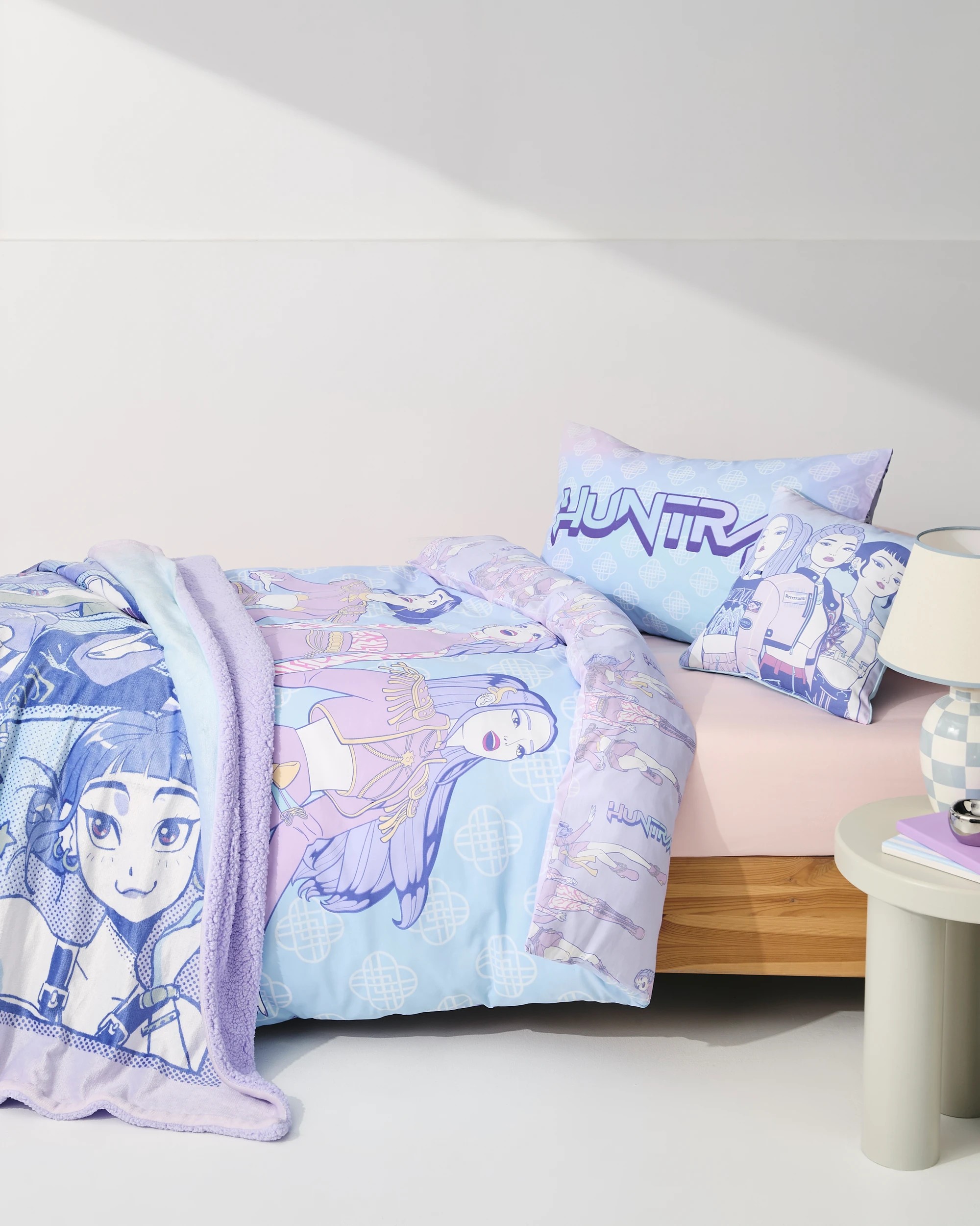 2 KPop Demon Hunters Quilt Cover Set - Queen Bed - Purple, 2 of 10