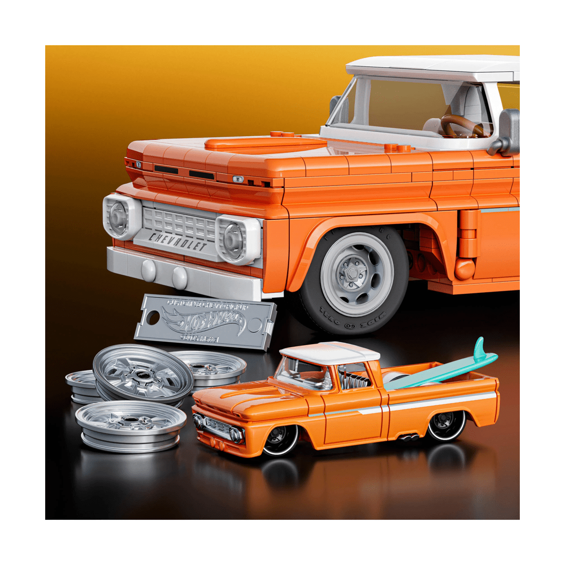 5 Mattel Brick Shop Hot Wheels Custom ’62 Chevy Pickup Building Toy Kit
 - Multi, 5 of 6