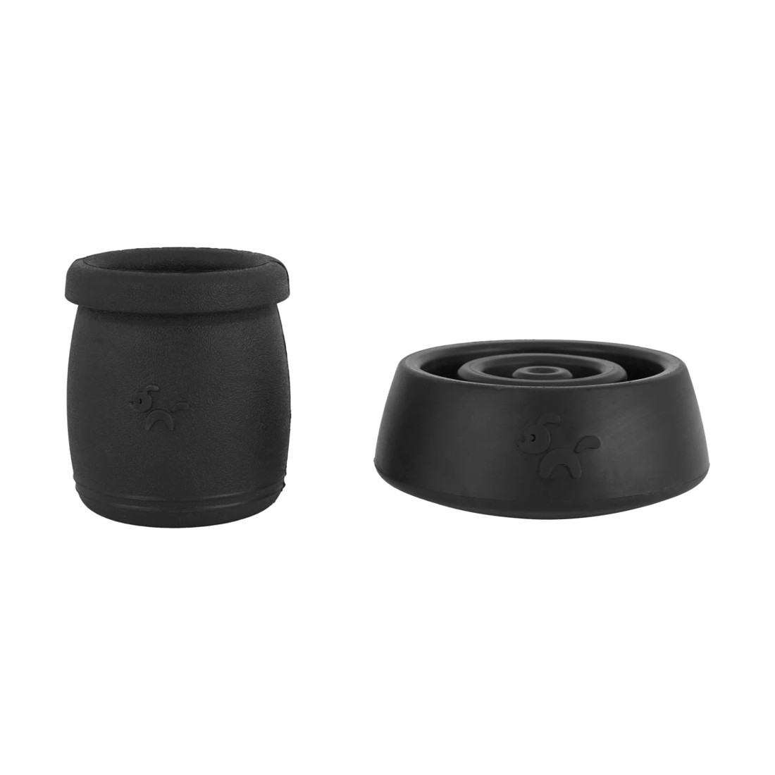 3 2 Pack Pet Rubber Treat Chew - Black, 3 of 9