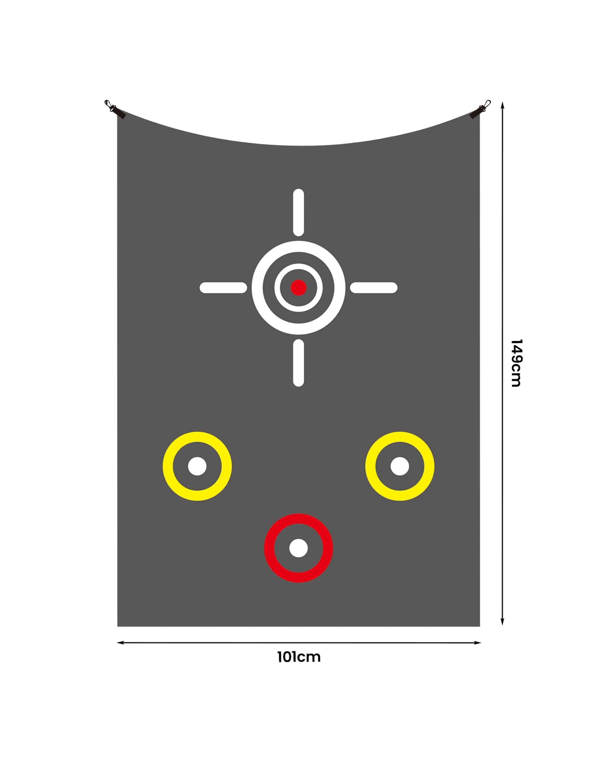5 Advwin 10 x 8ft Golf Hitting Net with Impact Screen & Target Cloth for Indoor & Backyard - Black, 5 of 6