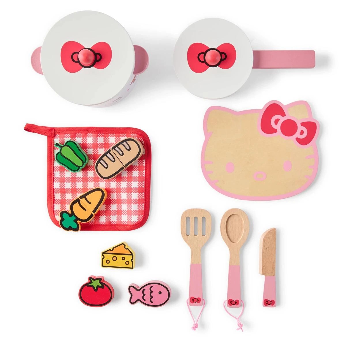 2 13 Piece Hello Kitty and Friends Wooden Kitchen Set, 2 of 10