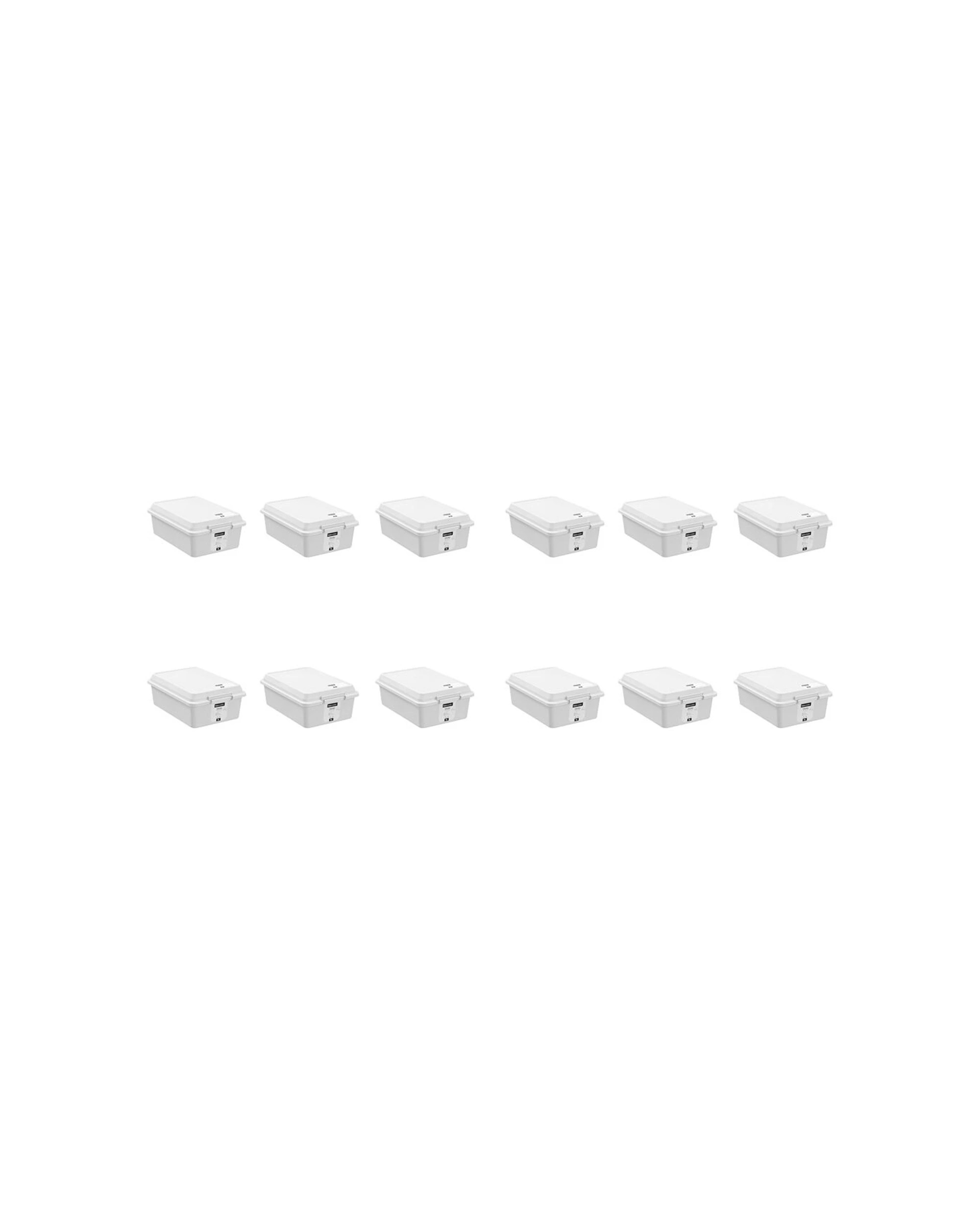 1 Boxsweden Tote Mini Storage Stack Organiser Box 12PK 6L Stackable Storage - Assorted, 1 of 9