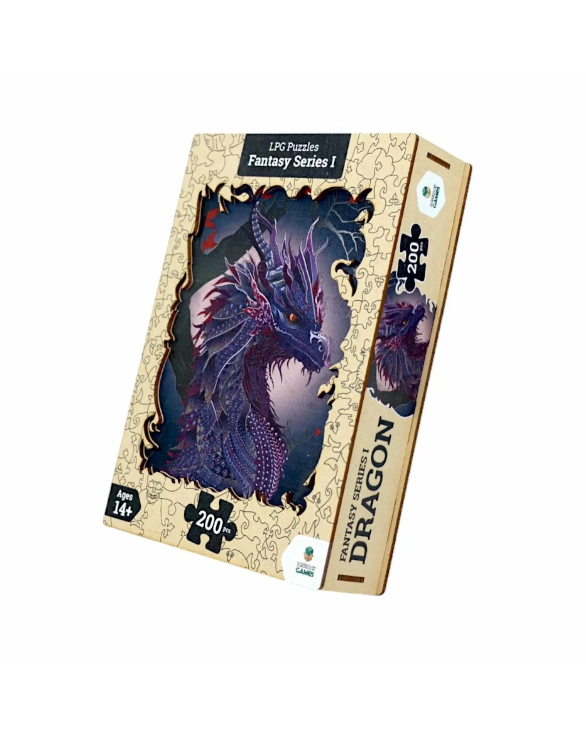 2 Let's Play Games Fantasy Series 01 Dragon Portrait 200 Piece Wooden Jigsaw Puzzle, 2 of 4