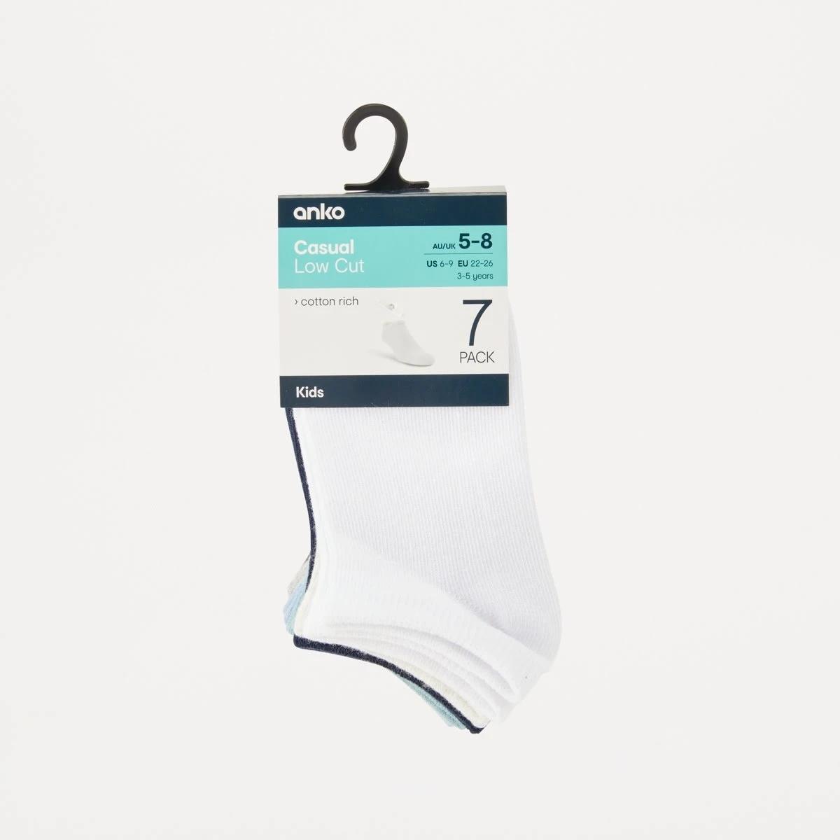 3 7 Pack Low Cut Socks EARTH, 3 of 3