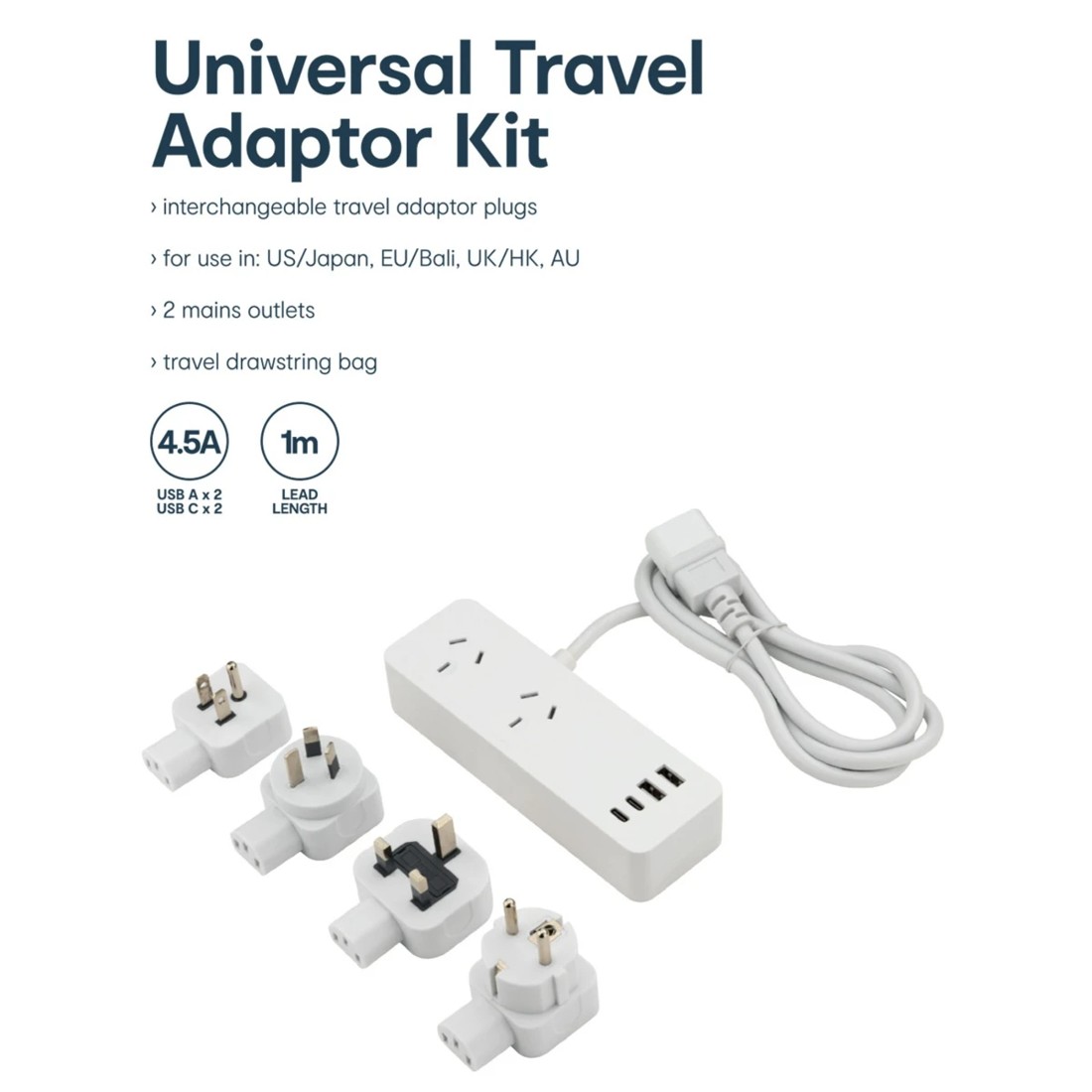 6 Universal Travel Adaptor Kit, 6 of 6
