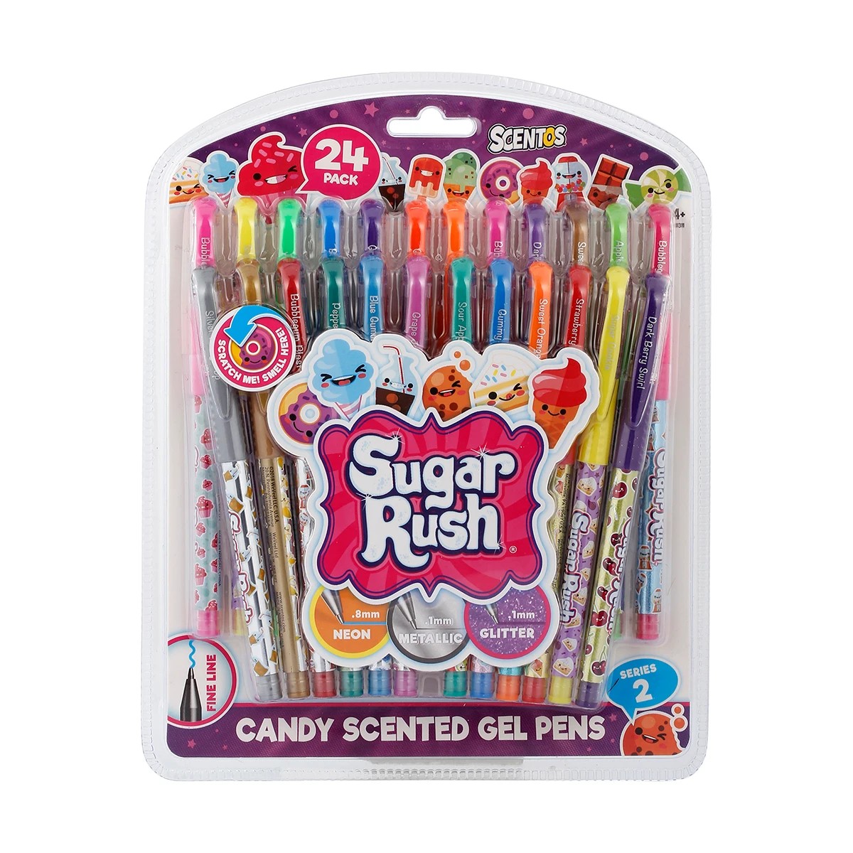 1 24 Pack Scentos Candy Scented Gel Pens, 1 of 2