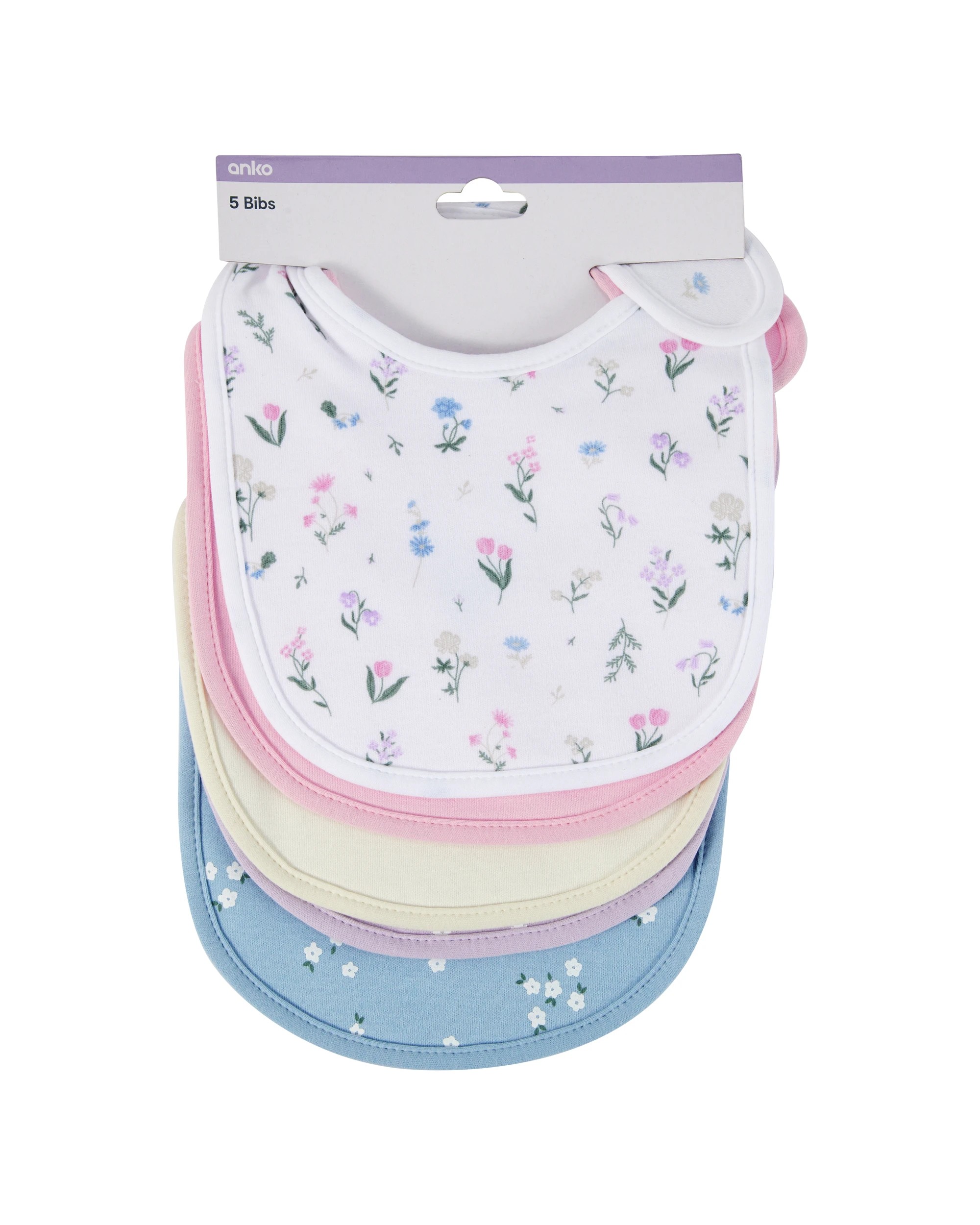 5 5 Pack Bibs - Floral, 5 of 5