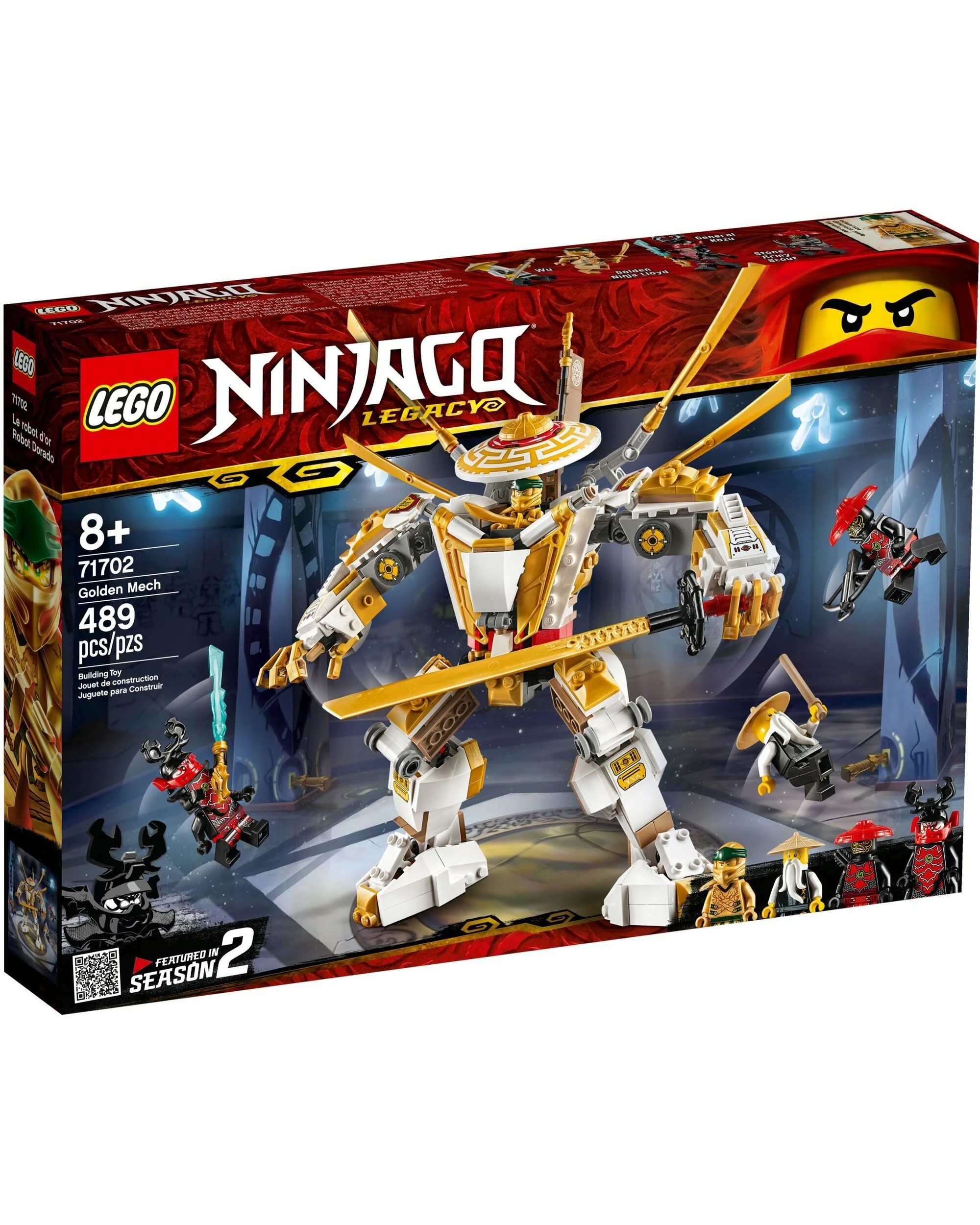 1 LEGO 71702 Golden Mech: Ninja Action Figure Playset, 1 of 5