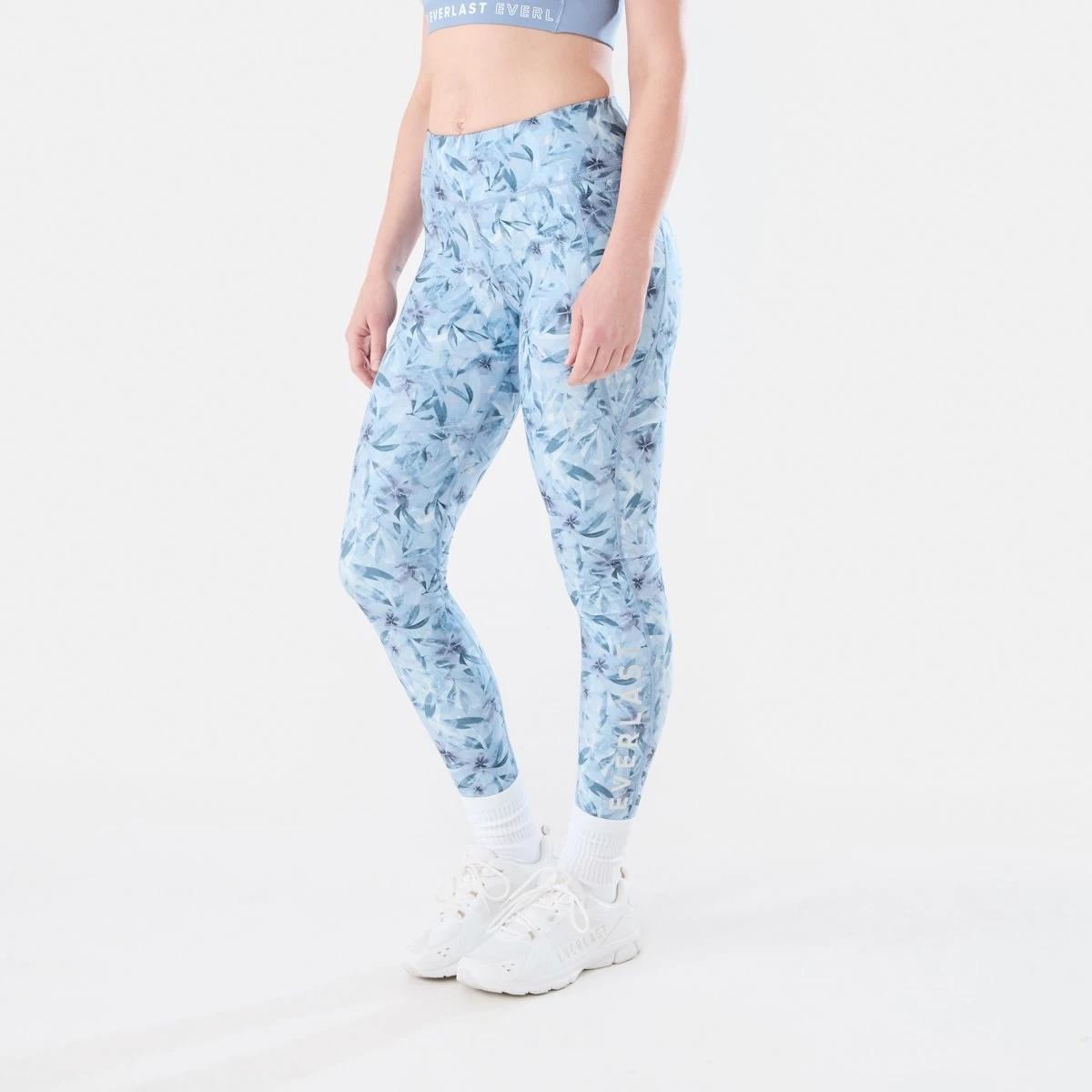 2 Everlast Womens Printed Full Length Leggings EVERLAST SUMMER FLORAL, 2 of 6