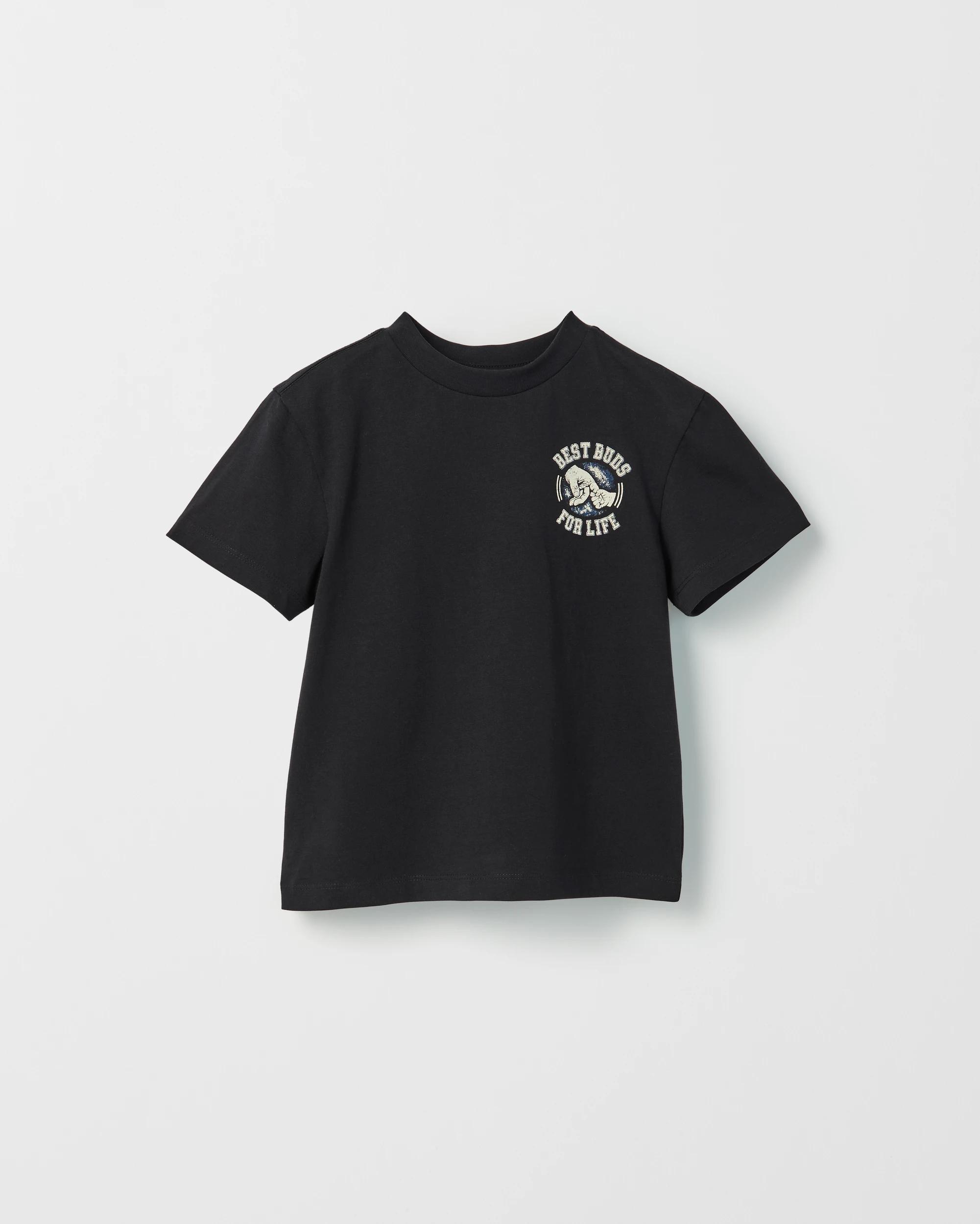 6 Target Kids Family Matching Australian Cotton Mini Me T-Shirt BLACK, 6 of 9