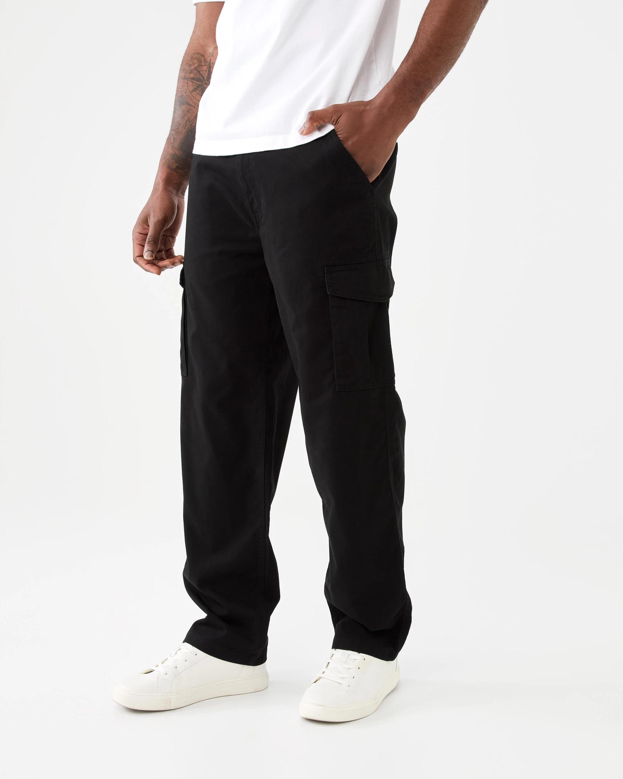 2 Regular Cargo Pants Black, 2 of 7