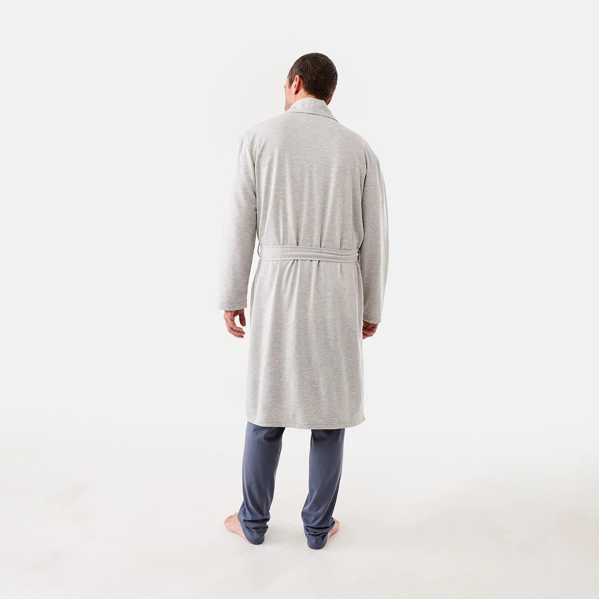 4 Lightweight Dressing Gown Grey Marle, 4 of 8
