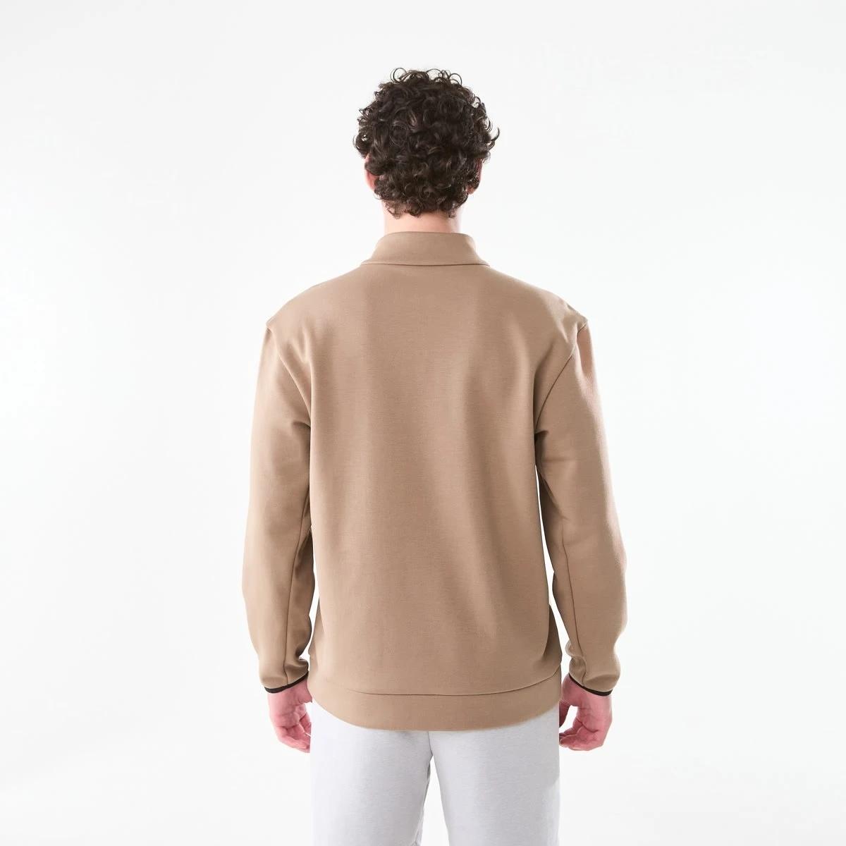 3 Active Mens Sports Half Zip Pullover Brn Walnt, 3 of 7