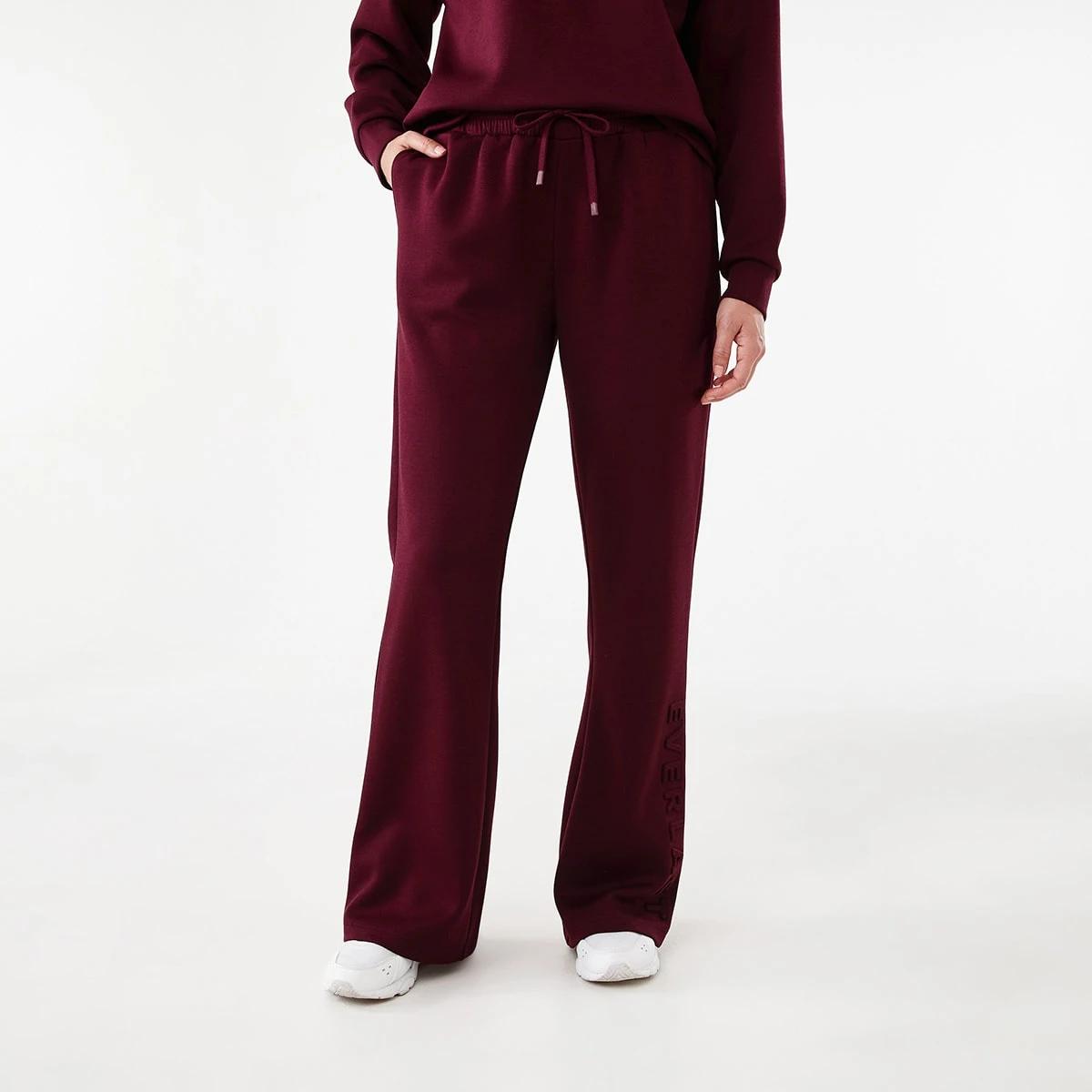 1 Everlast Womens Scuba Flare Trackpants Cherry, 1 of 7