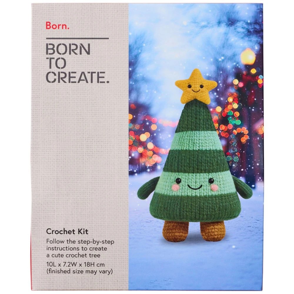 1 Born Christmas Crochet Kit Tree, 1 of 3
