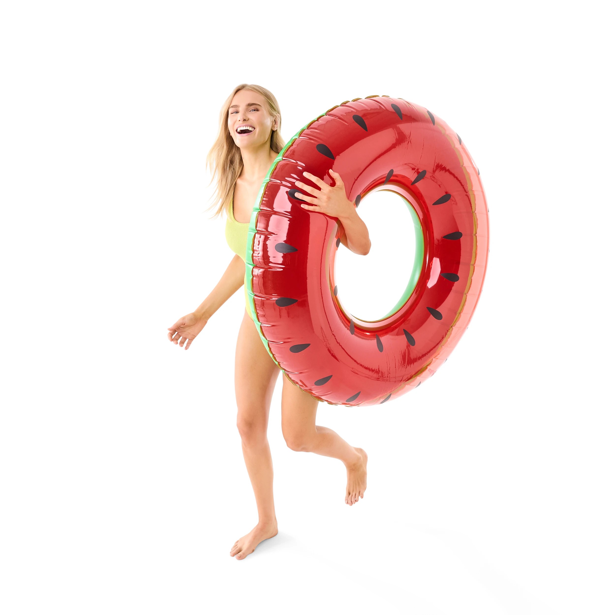 4 Inflatable Fruit Swim Ring - Assorted, 4 of 10