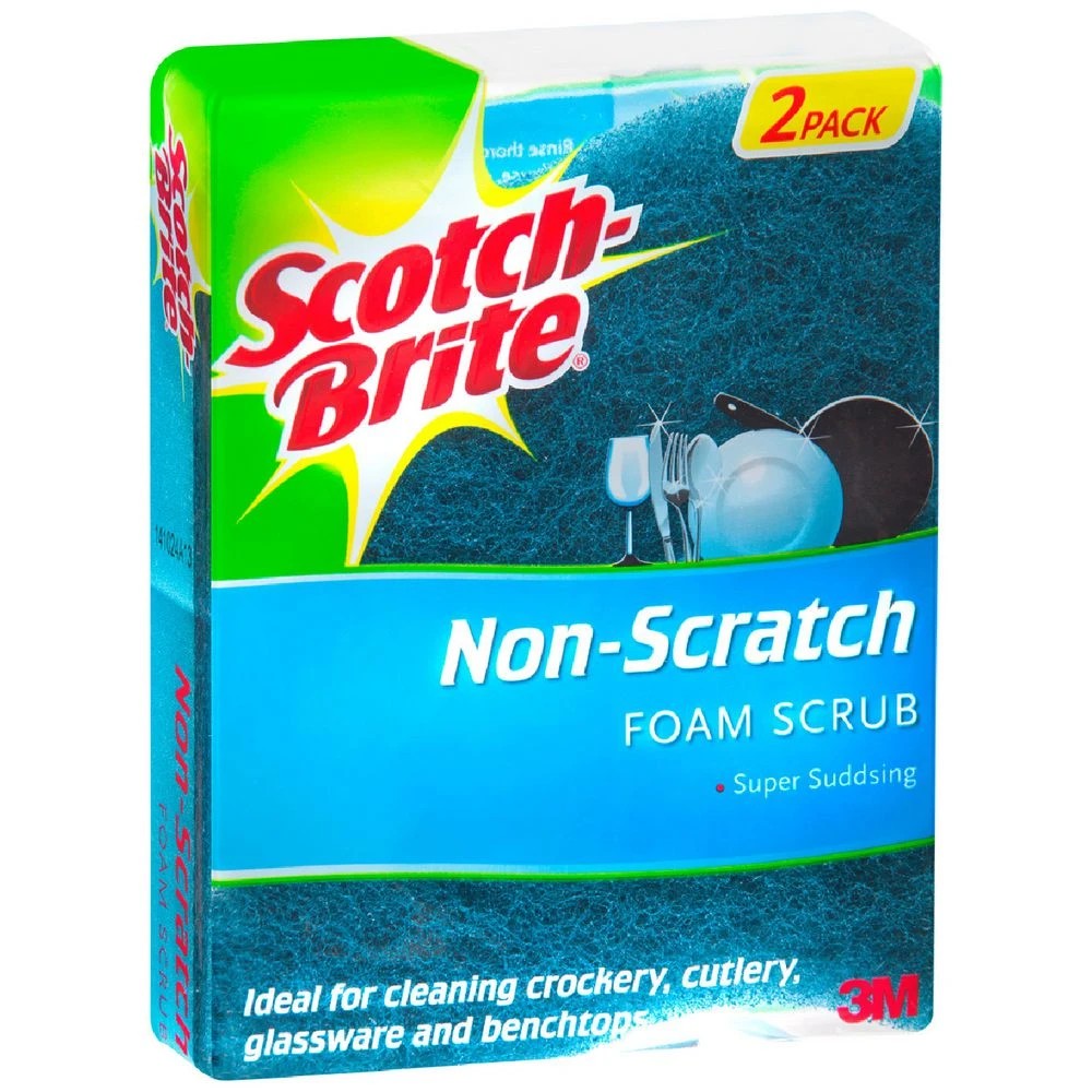 1 Scotch-Brite No Scratch Scrub Sponge 2 Pack, 1 of 1
