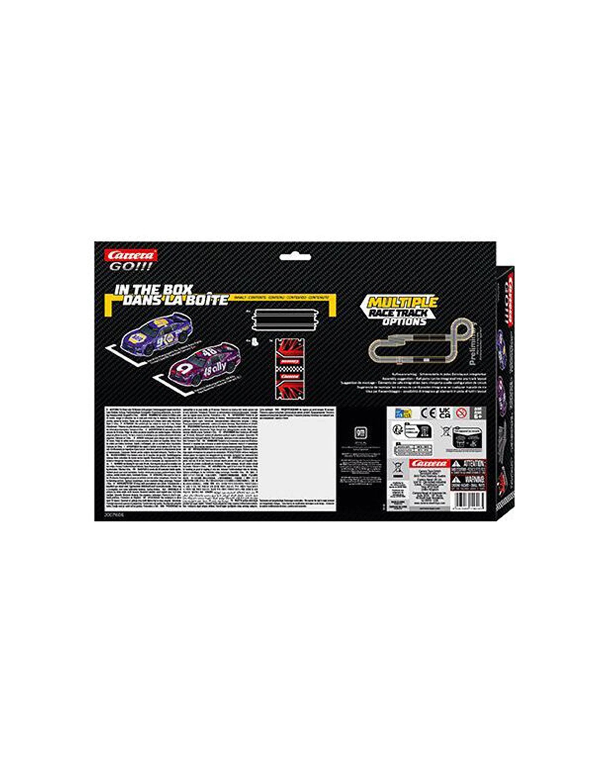 4 Carrera NASCAR Racer Extension Pack 2 Cars 4 Straight Track 1 43 Scale - Multi, 4 of 4