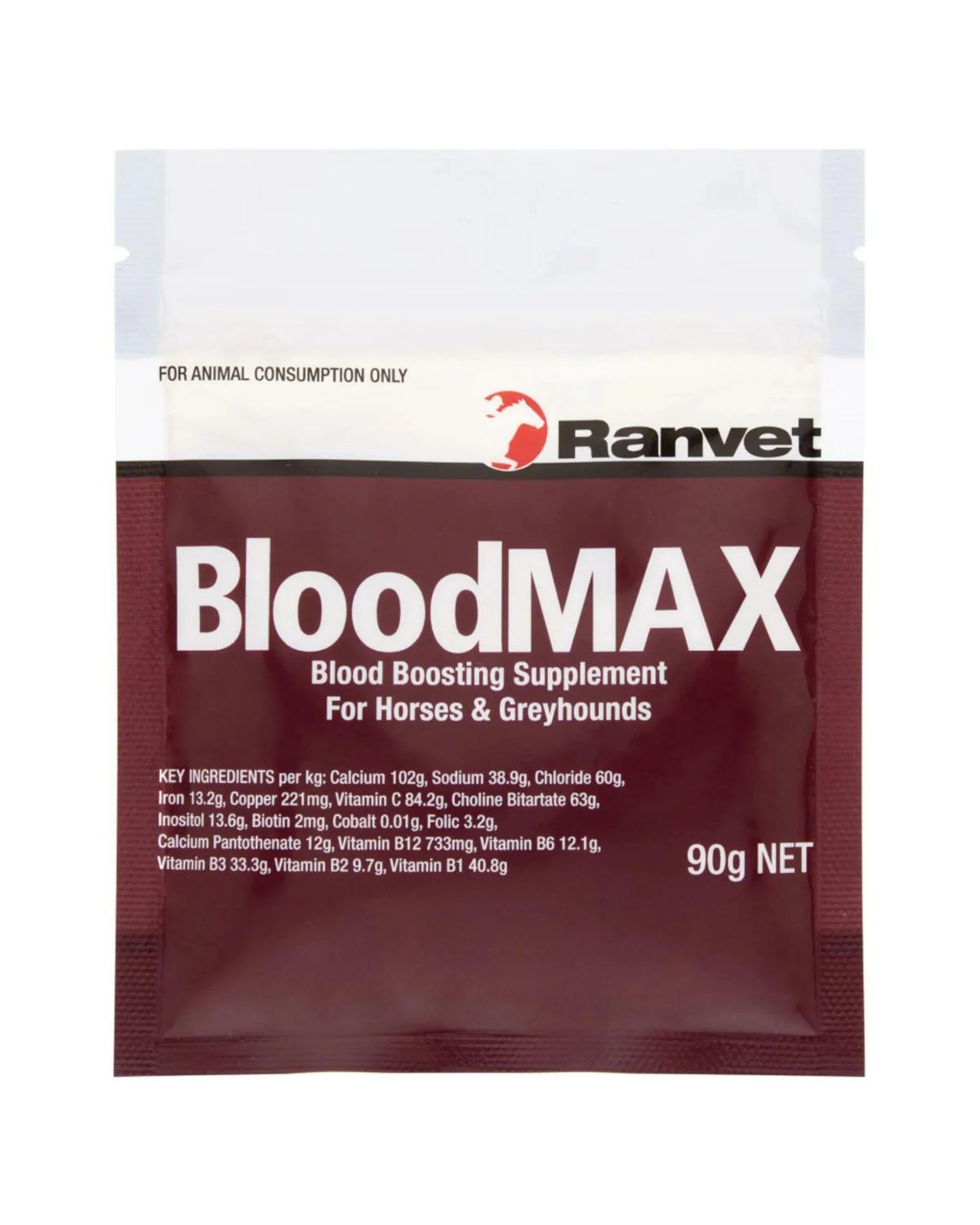 1 Ranvet Bloodmax Blood Boosting Supplement For Horses & Greyhounds 90g, 1 of 1