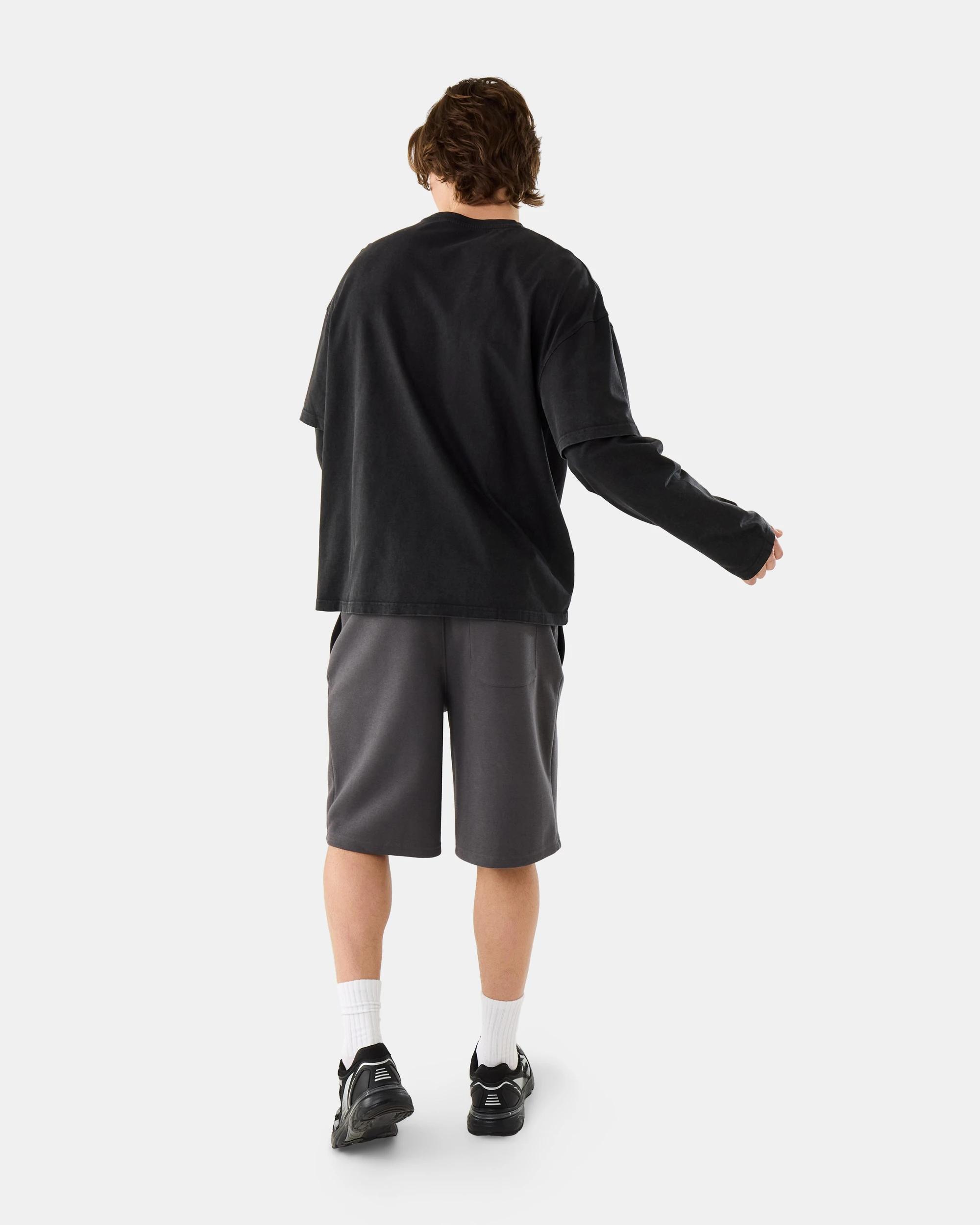 4 Baggy Interlock Shorts Gry Iron, 4 of 6