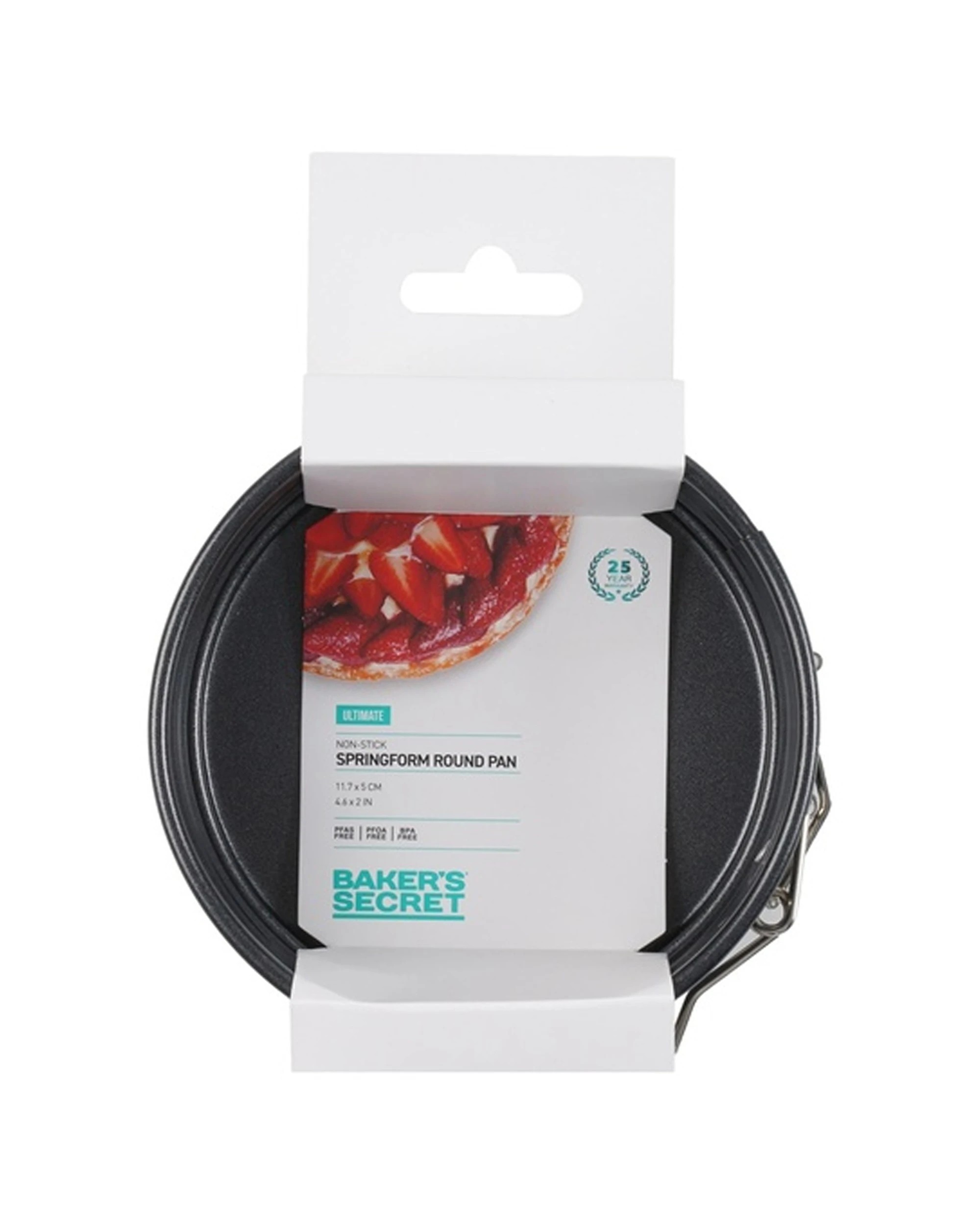 4 Bakers Secret Ultimate Non-Stick Springform Round Cake Pan 11.7cm - Black, 4 of 4