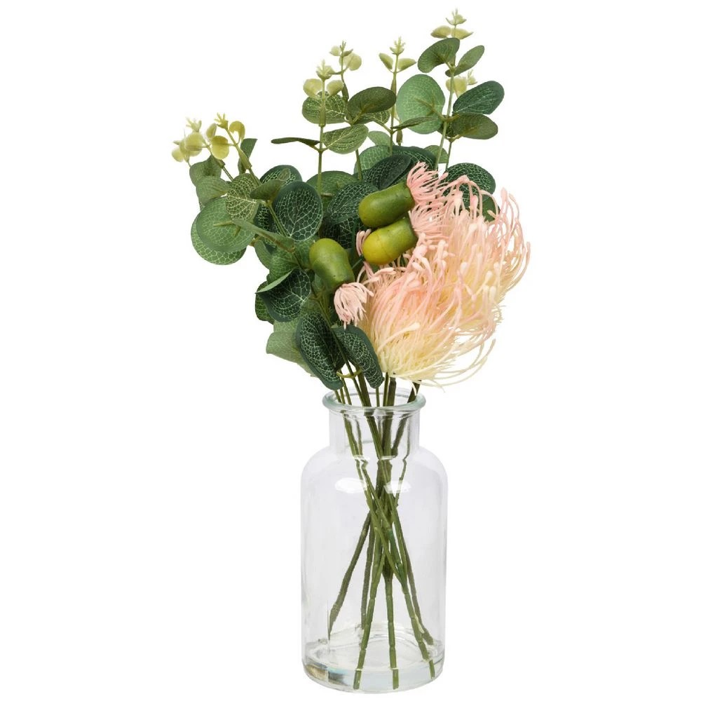 1 Otto Glass Vase with Natives, 1 of 3