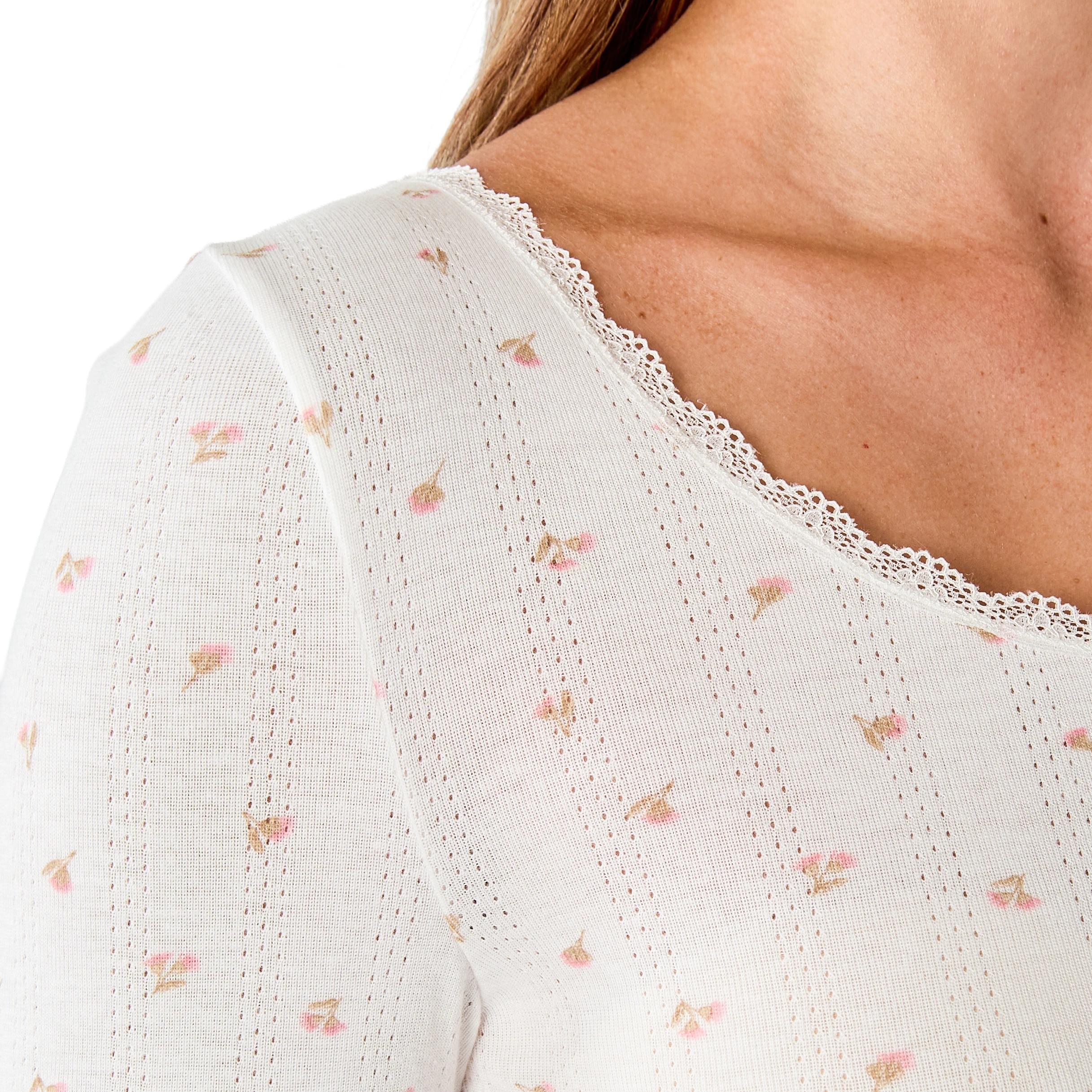 4 Pointelle Long Sleeve Thermal Top Esw, 4 of 8